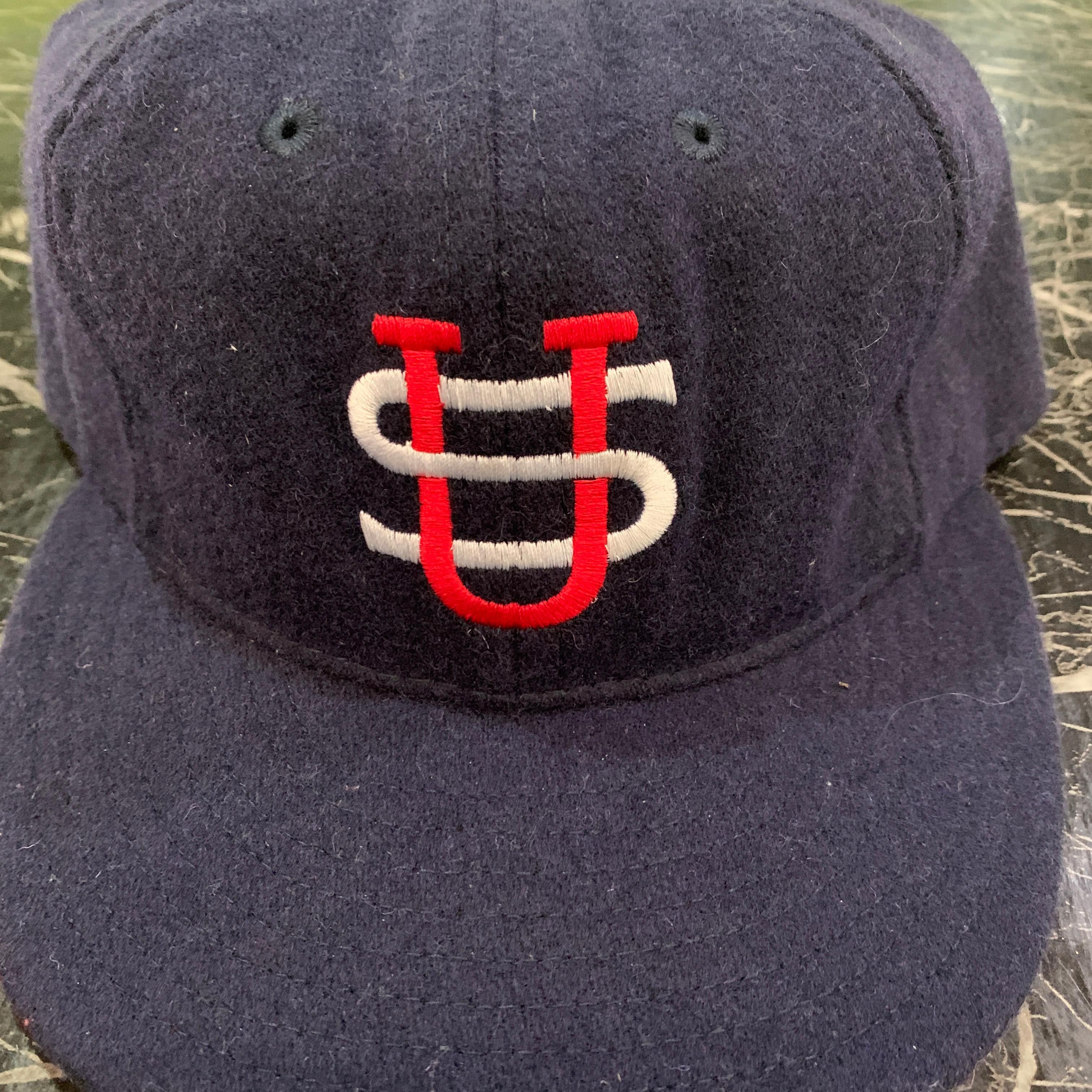 Vintage 💥Vintage Ebbets Field Flannel US Logo Fitted Cap Size ONE SIZE - 2 Thumbnail