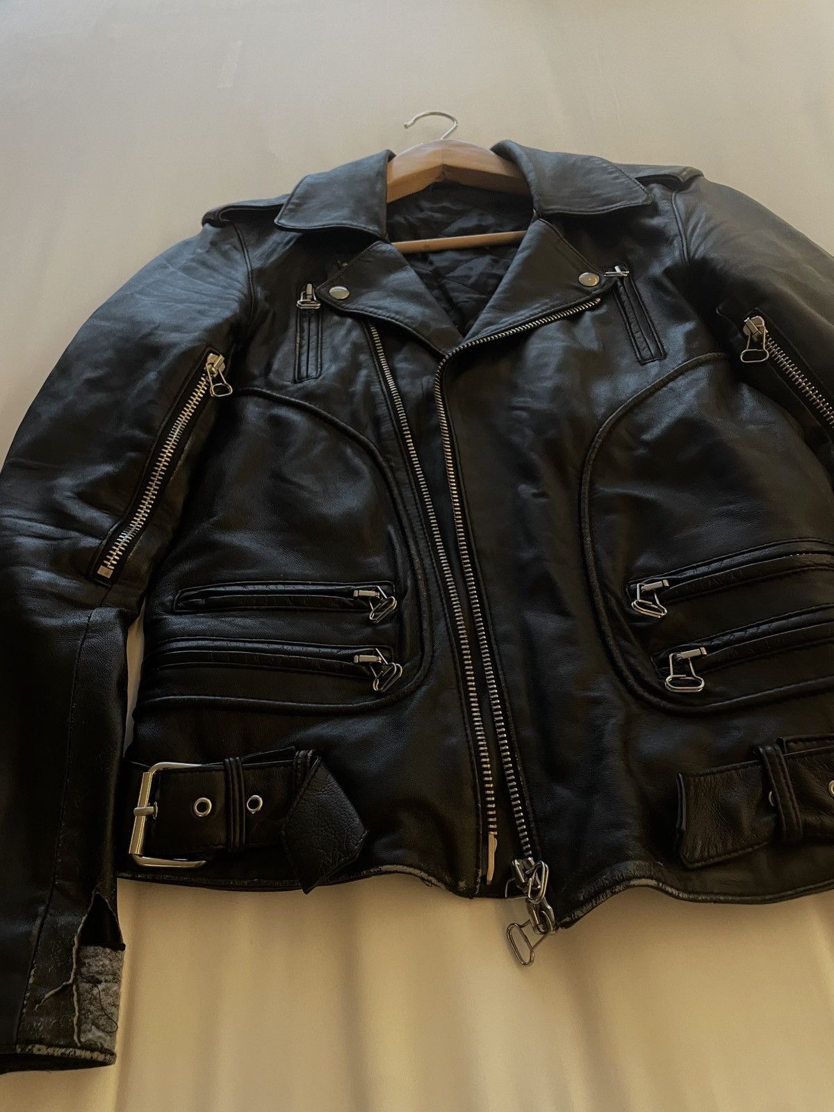 Balmain Decarnin balmain AW10 perfecto lamb leather Size US S / EU 44-46 / 1 - 2 Thumbnail