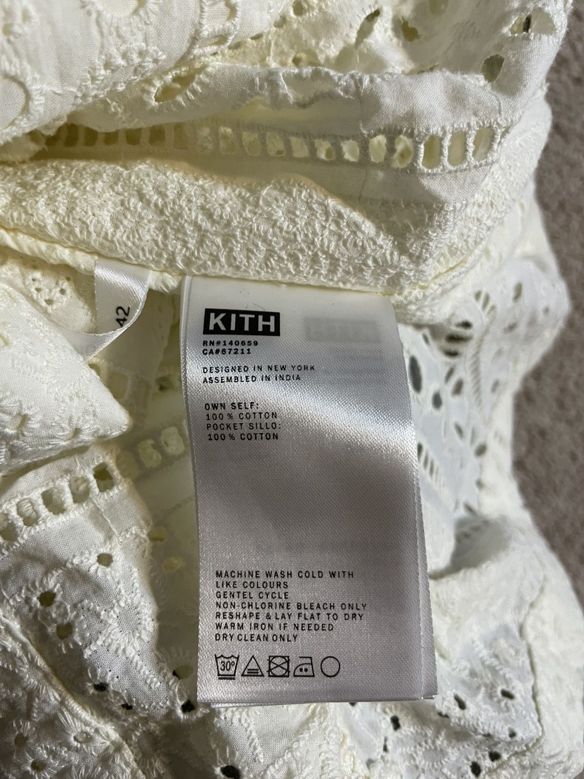 Kith Kith Eyelet Thompson Camp Color Shirt Size US S / EU 44-46 / 1 - 5 Thumbnail