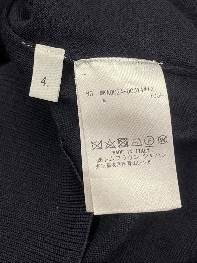 Thom Browne Thom browne Dark blue classic four-striped round-neck wool Size US XL / EU 56 / 4 - 6 Thumbnail