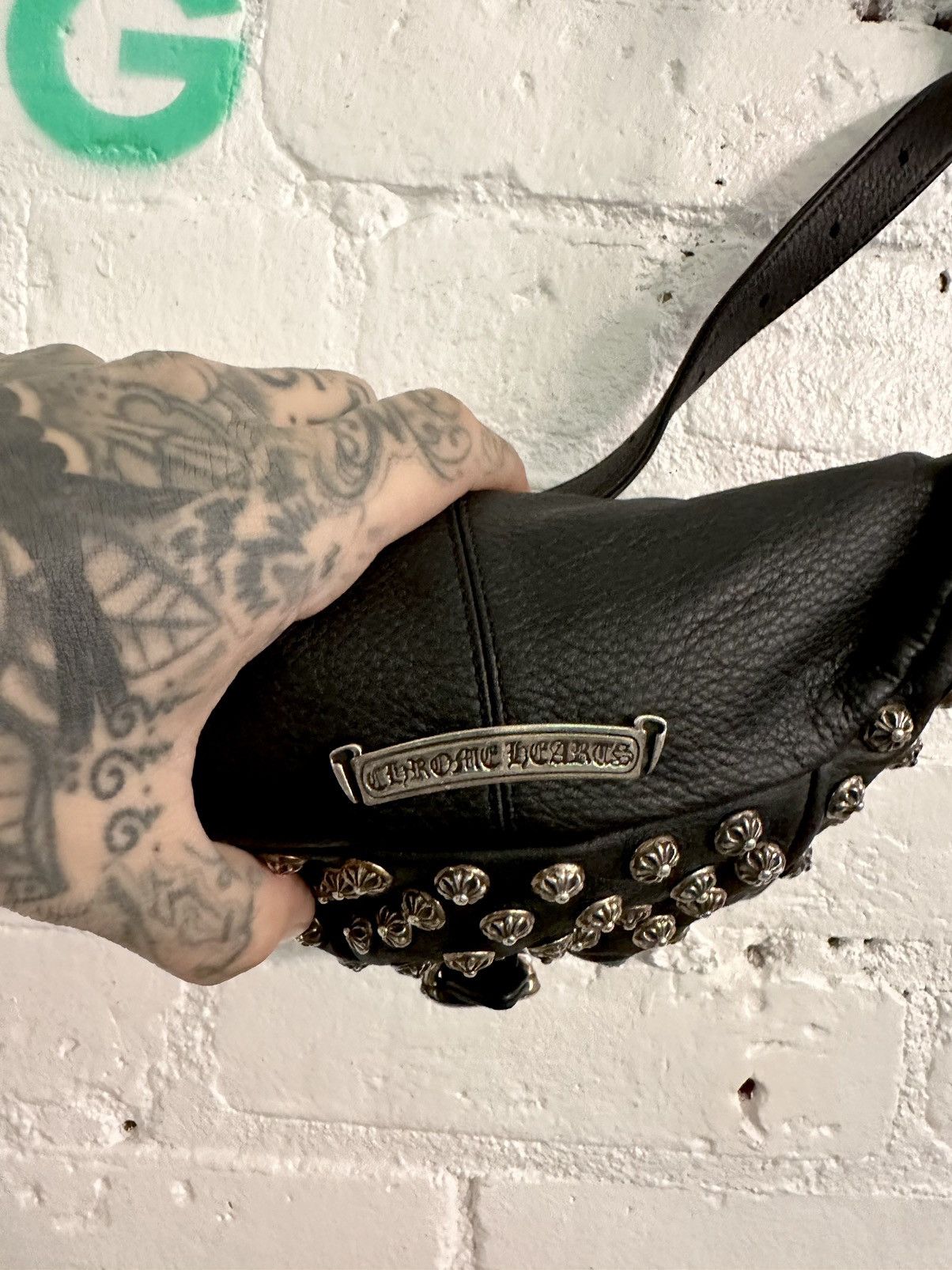 Chrome Hearts Chrome Hearts 117 STUD Leather Snat Bag Size ONE SIZE - 7 Thumbnail