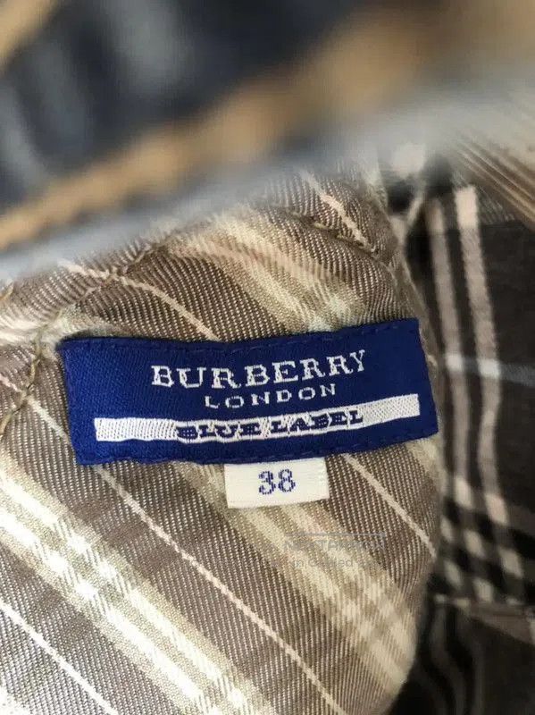 Burberry Burberry Blue Cotton Midi Dress for Women. Size M / US 6-8 / IT 42-44 - 5 Thumbnail