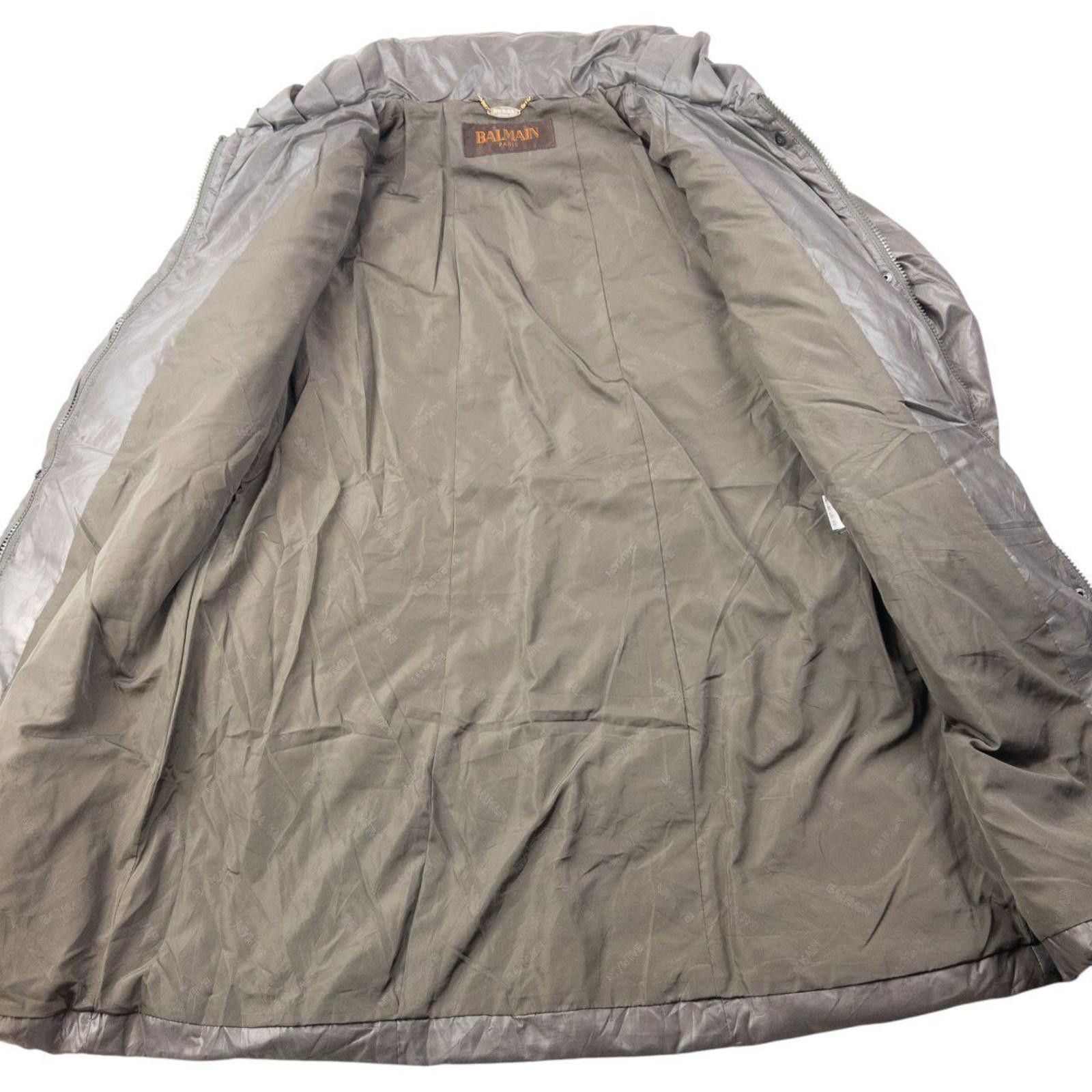 Balmain Vintage 90s Balmain Zip Up Padded Rain Jacket Size M Size US M / EU 48-50 / 2 - 4 Thumbnail