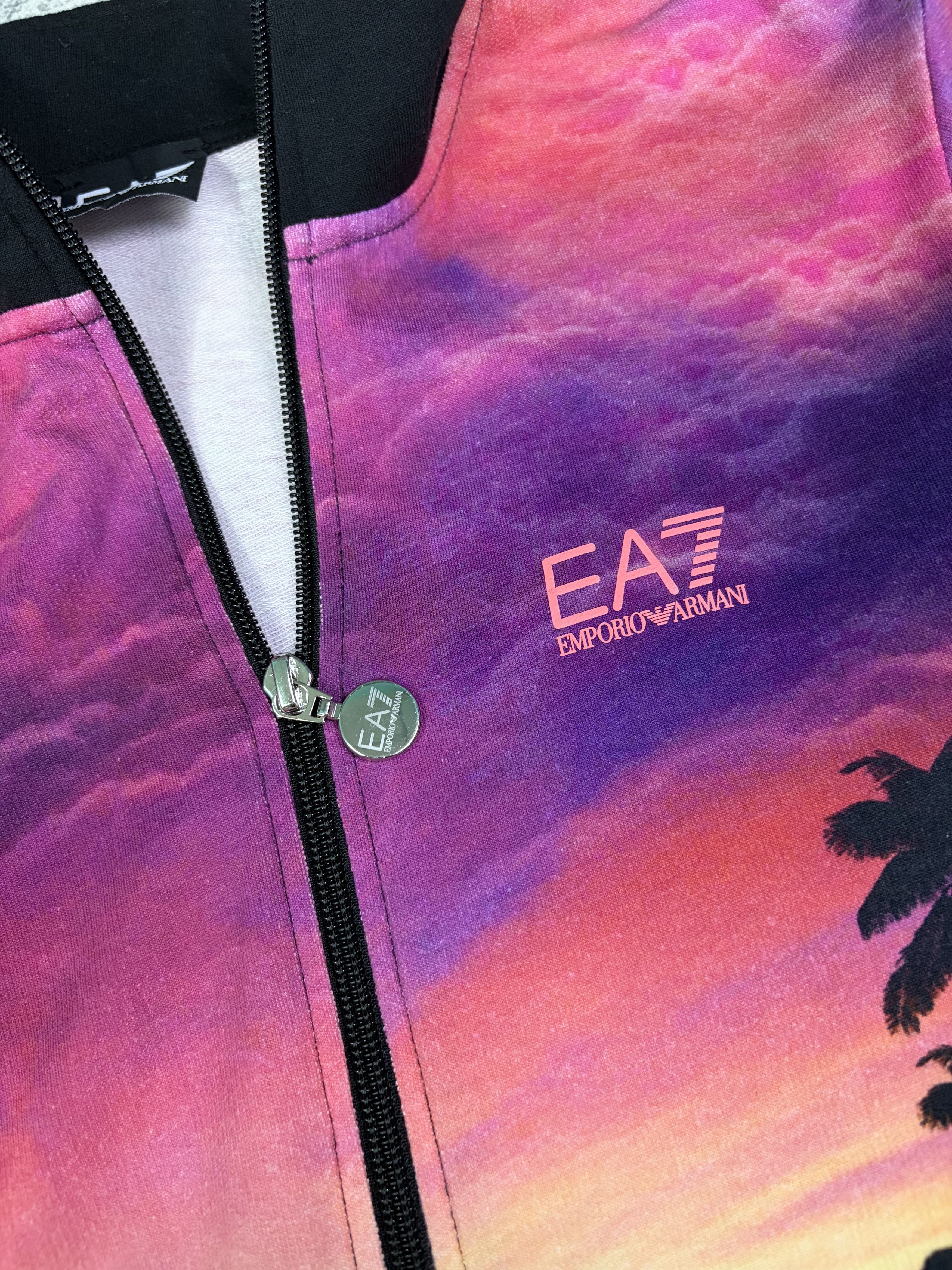 Emporio Armani EA7 Panoramic Scenic Zip Up Sweater Made in Peru Small Size Size US S / EU 44-46 / 1 - 12 Thumbnail