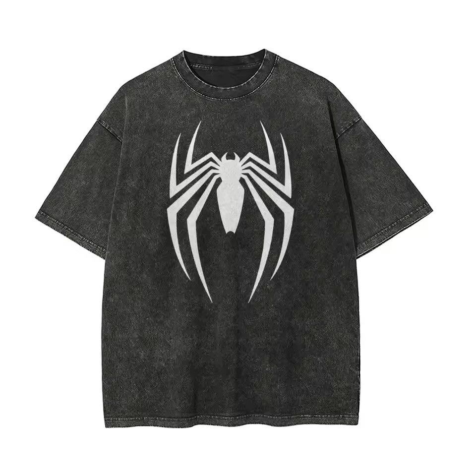 Vintage Washed Retro Spider-man Graphic Printed Cotton Tshirt Size US XXL / EU 58 / 5 - 3 Thumbnail