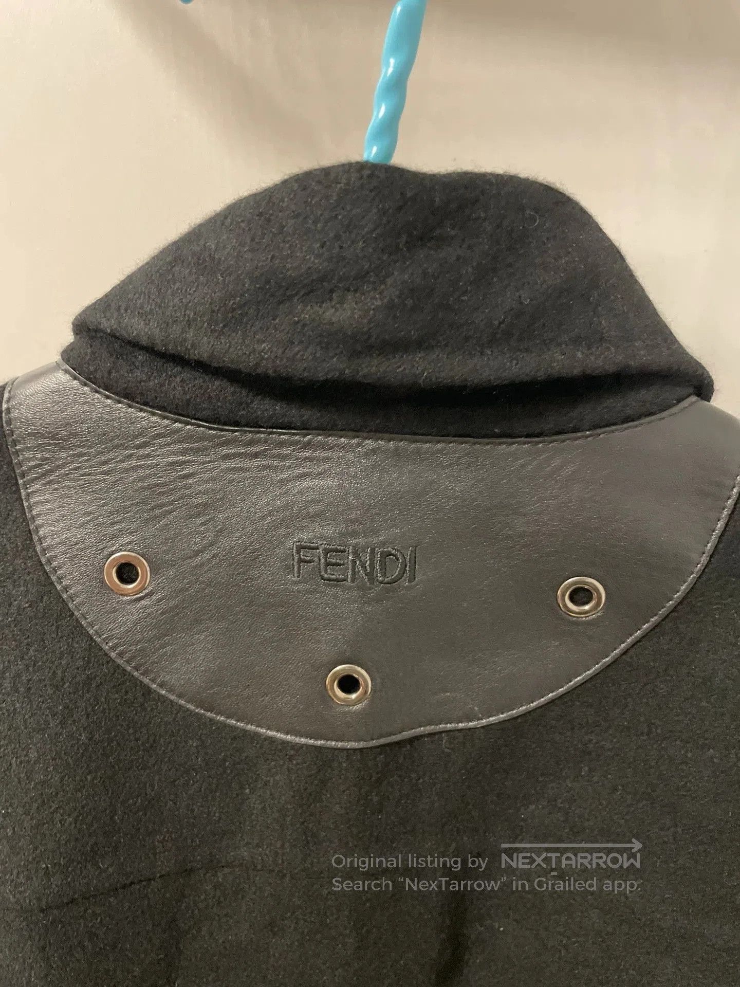 Fendi FENDI Black Paneled Pocket Cashmere Coat. Size US M / EU 48-50 / 2 - 3 Thumbnail