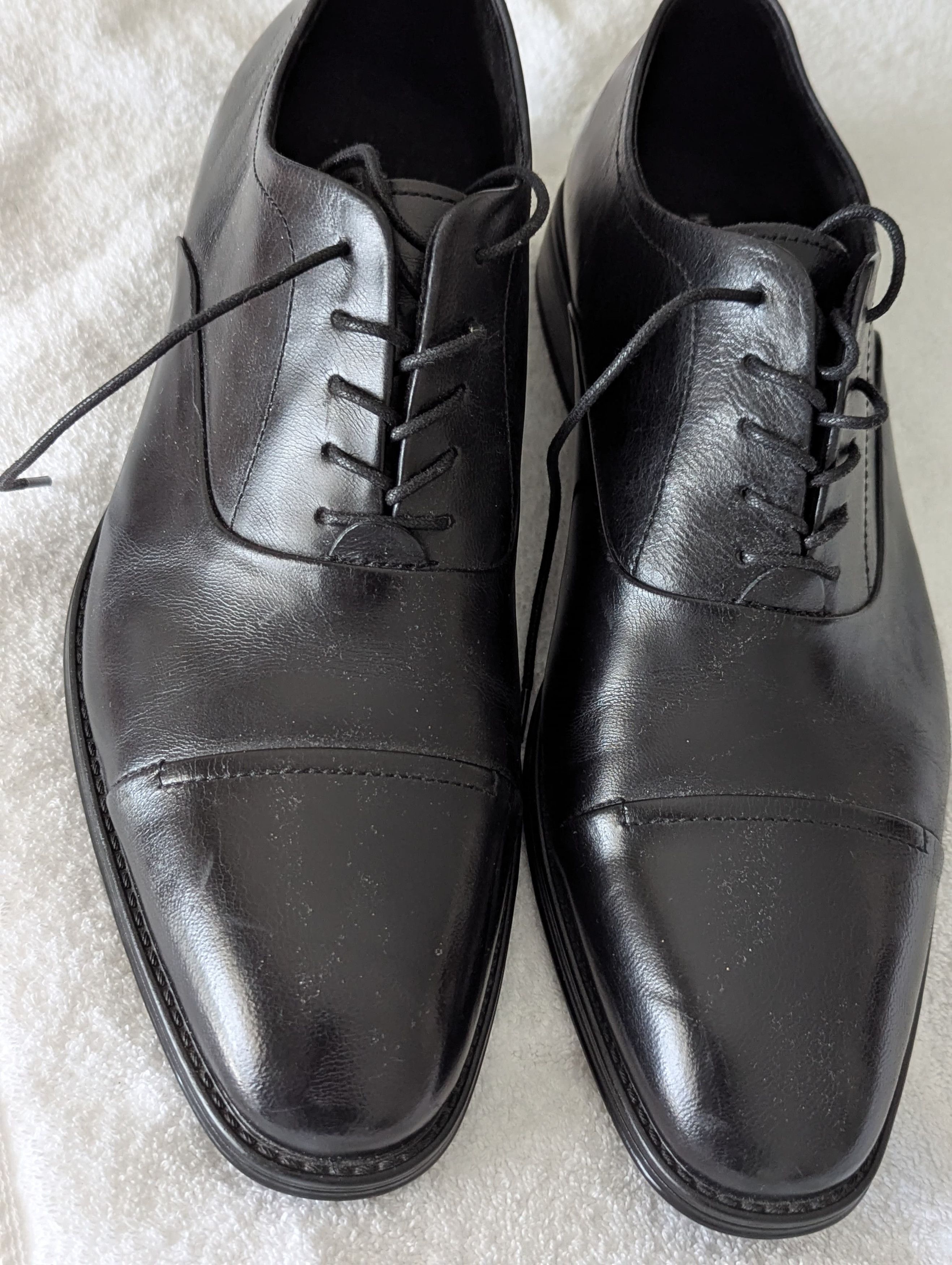 Kenneth Cole Leather New Black Shoes Size US 12 / EU 45 - 7 Thumbnail