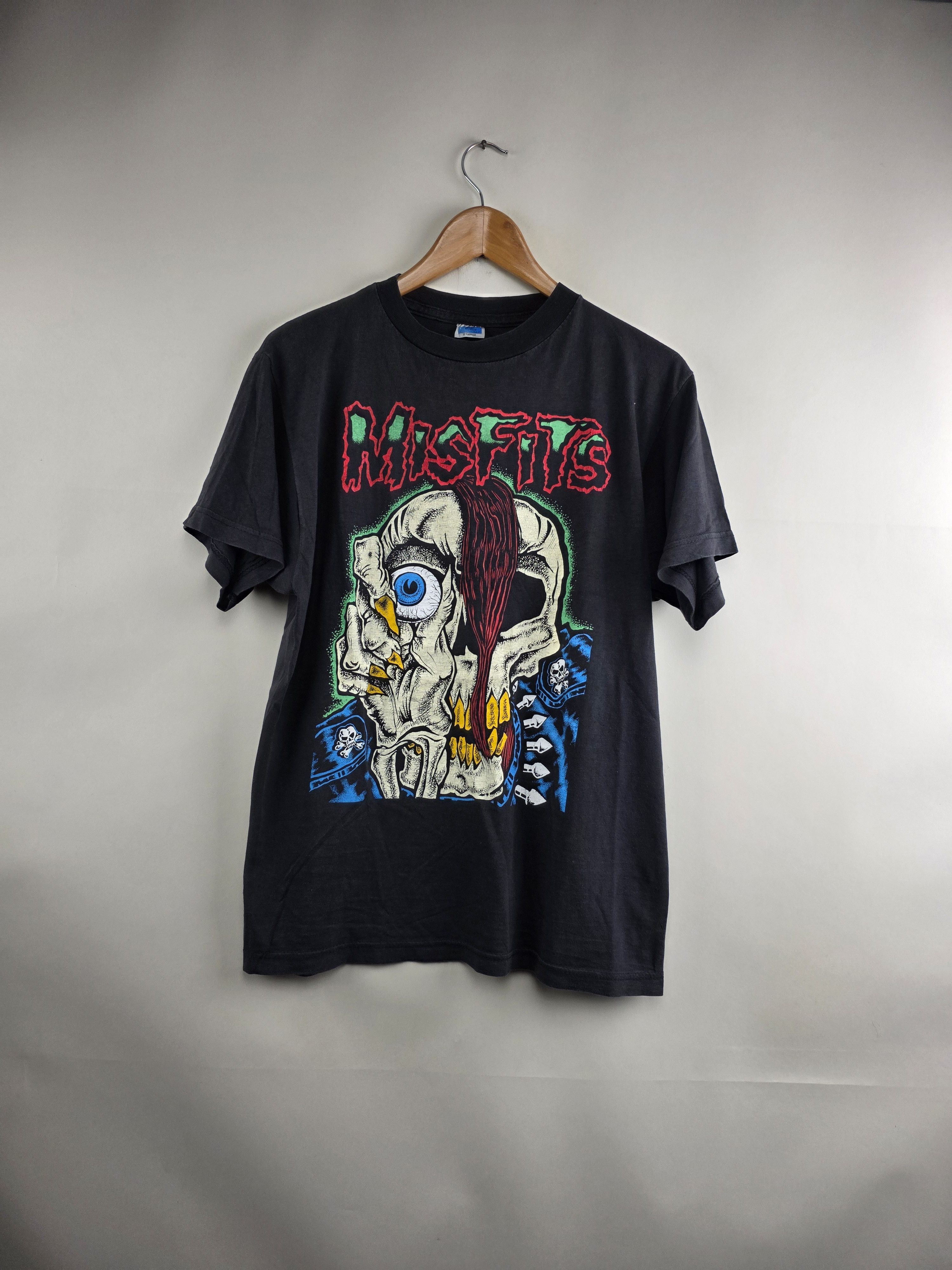 Misfits 80s Misfits Vintage T shirt Band tee 90s XL 21" 27.5" Size US L / EU 52-54 / 3 - 7 Thumbnail