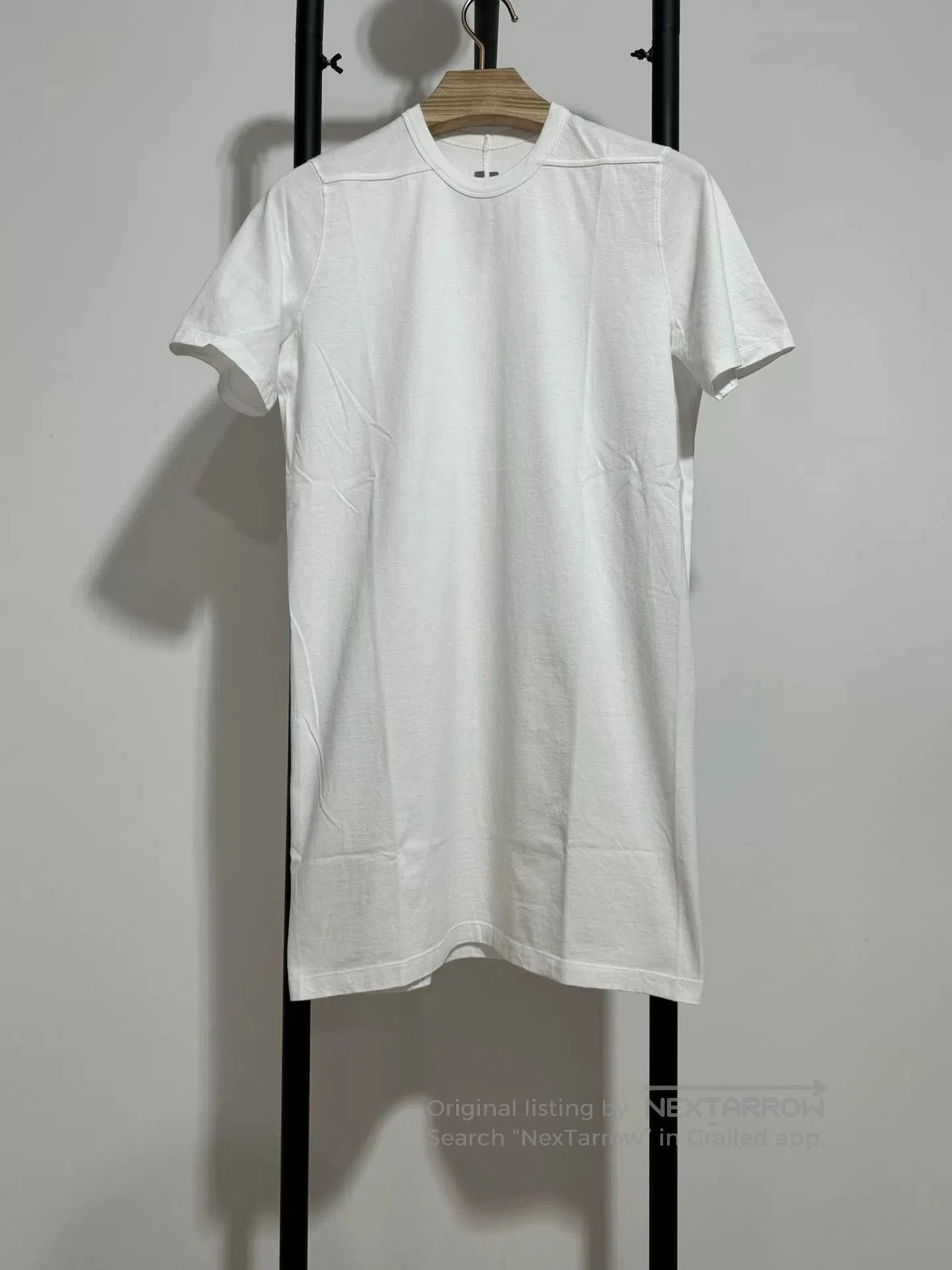 Rick Owens rick owens short sleeve white t. Size US S / EU 44-46 / 1 - 1 Thumbnail