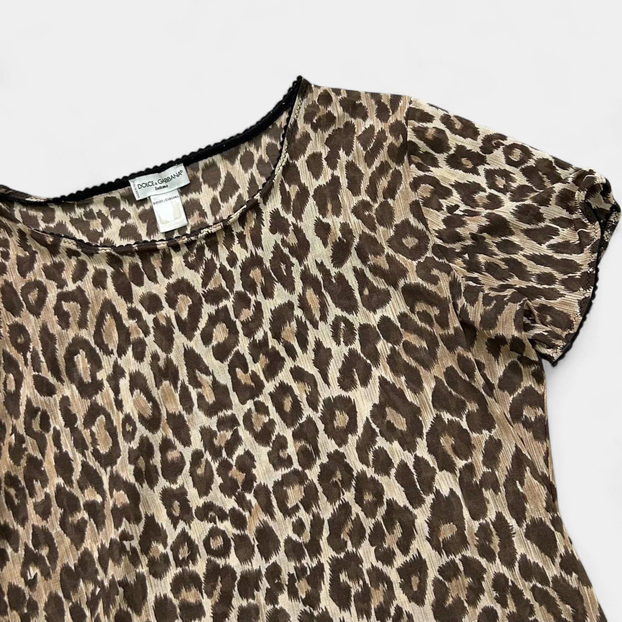 Dolce & Gabbana Dolce & Gabbana 2000s Leopard T-Shirt Size M / US 6-8 / IT 42-44 - 2 Thumbnail