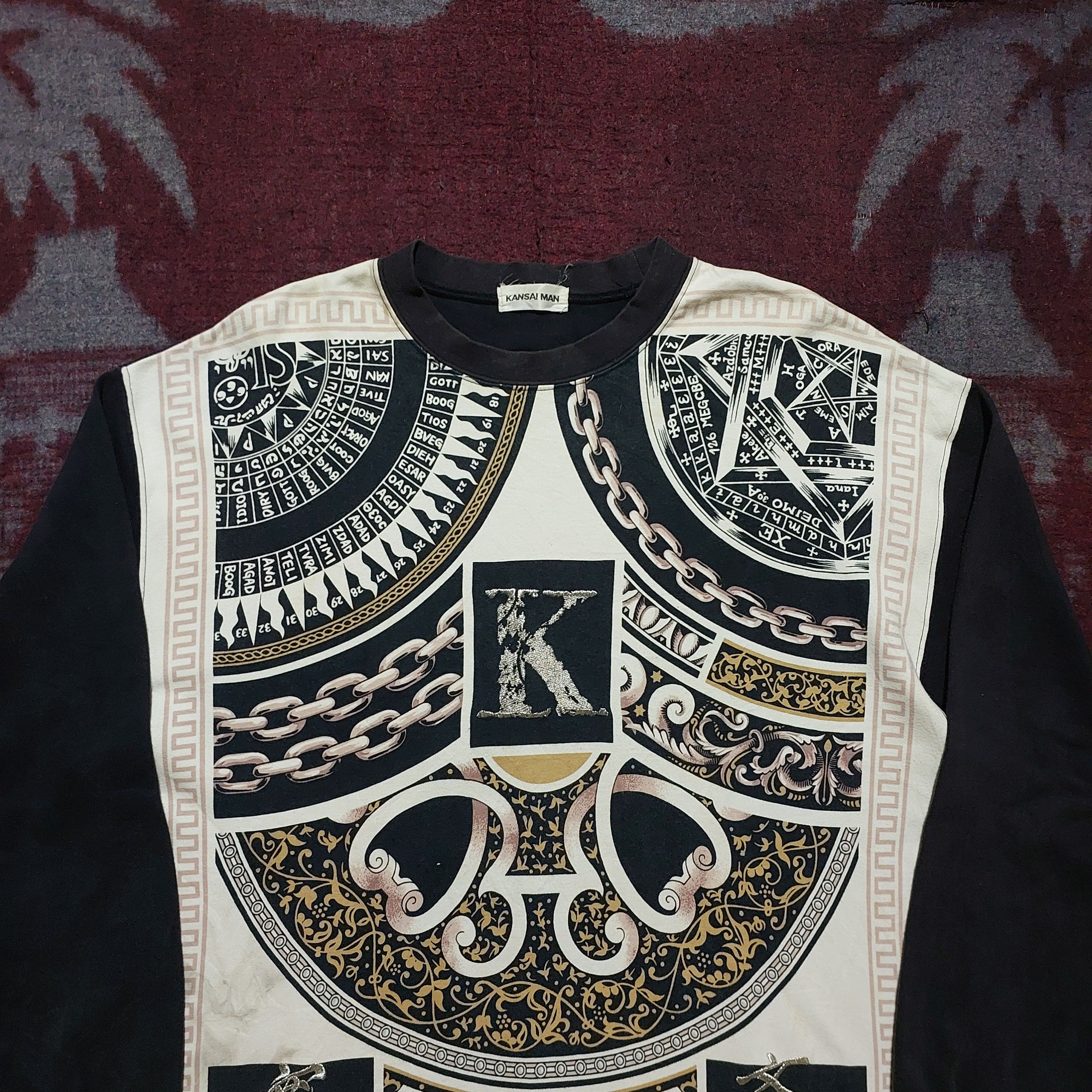 Kansai Yamamoto Vintage Kansai Man japanese Long sleeve shirt Size US M / EU 48-50 / 2 - 2 Thumbnail