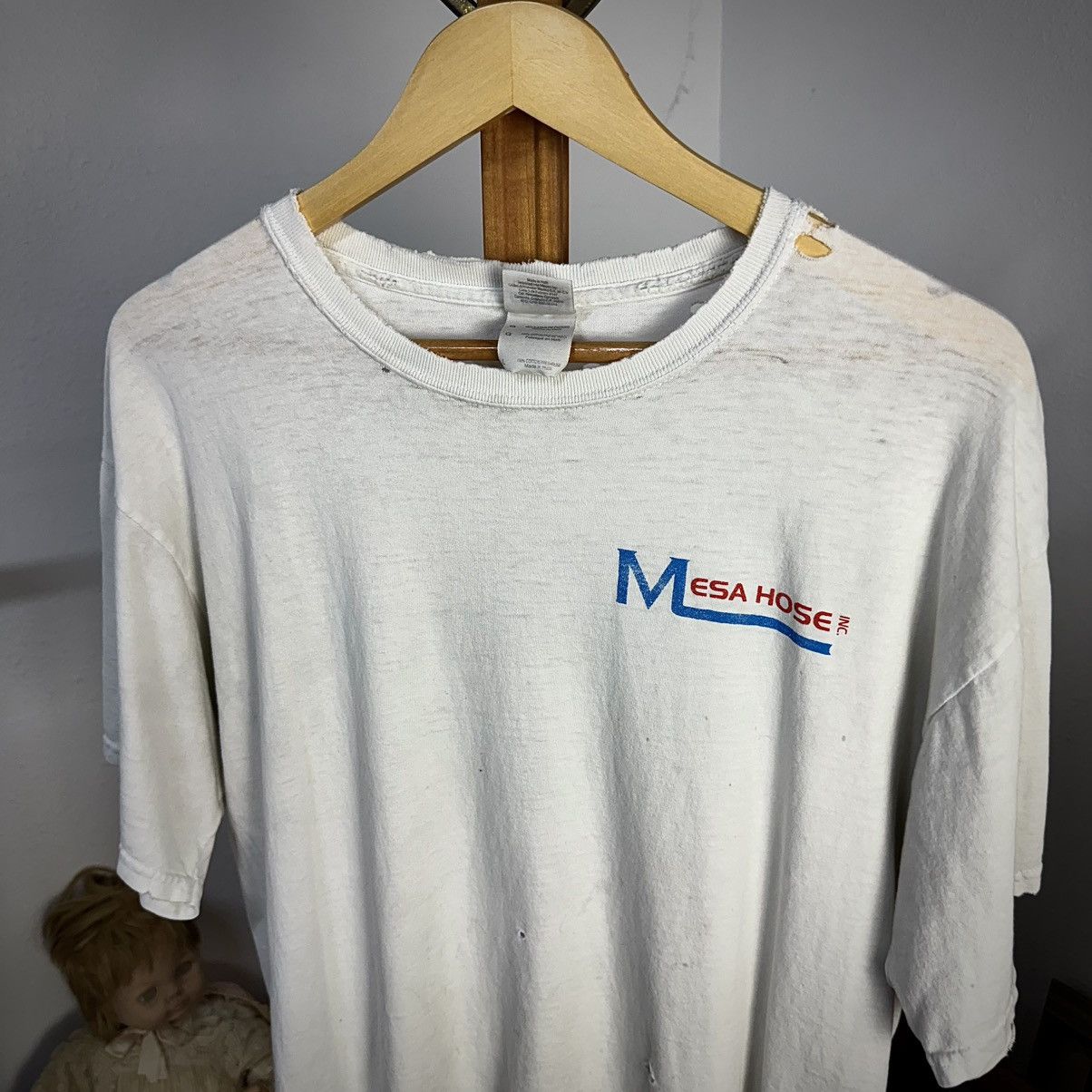 4GSELLER Vintage Mesa Hoes “More Hose Than Compton” Distressed Tee Size US L / EU 52-54 / 3 - 4 Thumbnail