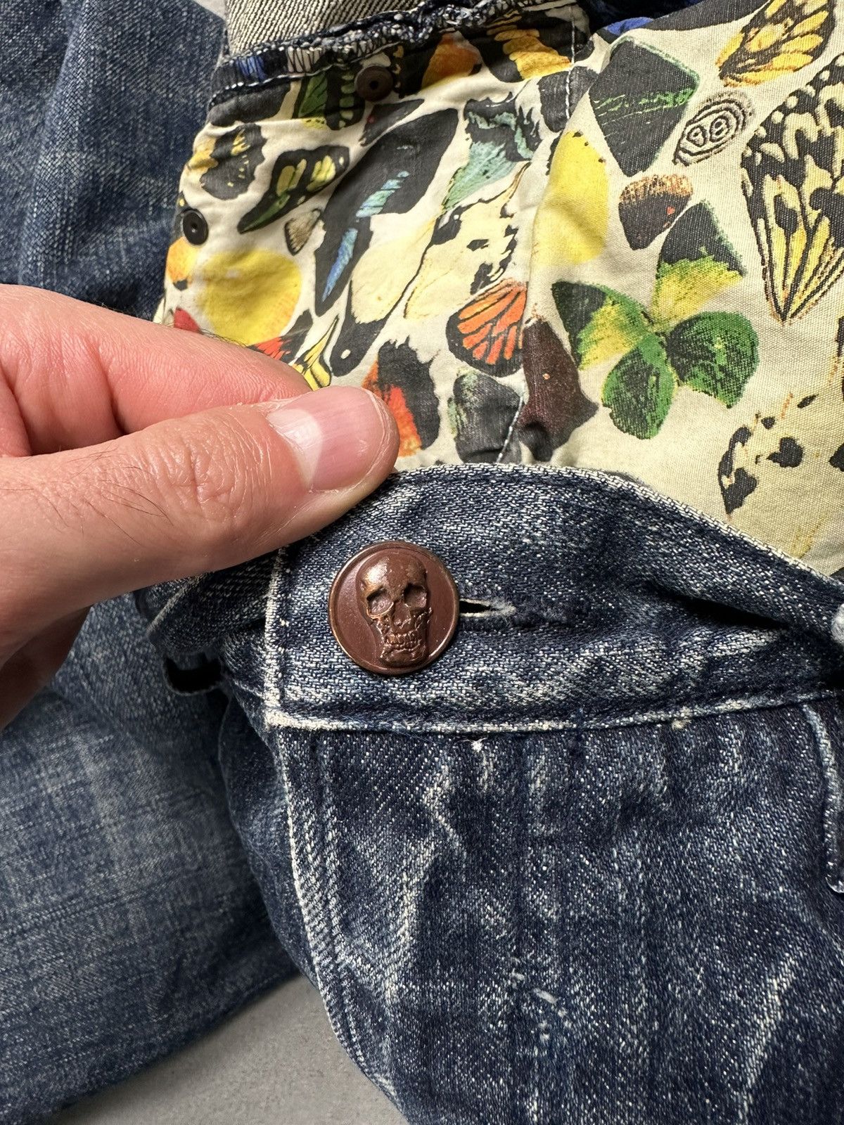 Damien Hirst × Levi's Levi's x Damien Hirst - FW08 Skull Patch Jeans Size US 31 - 7 Thumbnail