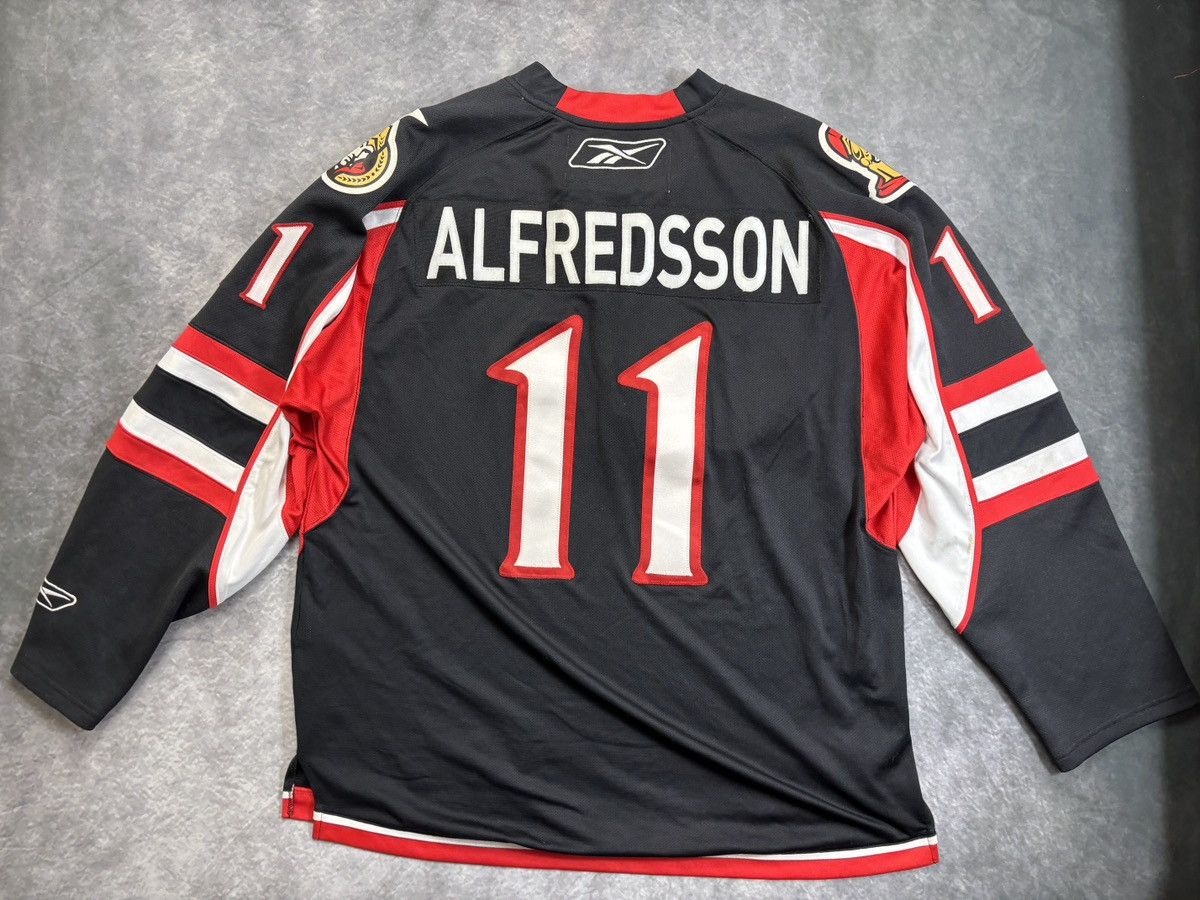 NHL 2008-2011 Ottawa Senators Jersey Sens Alfredson Black Hockey Size US XL / EU 56 / 4 - 13 Thumbnail