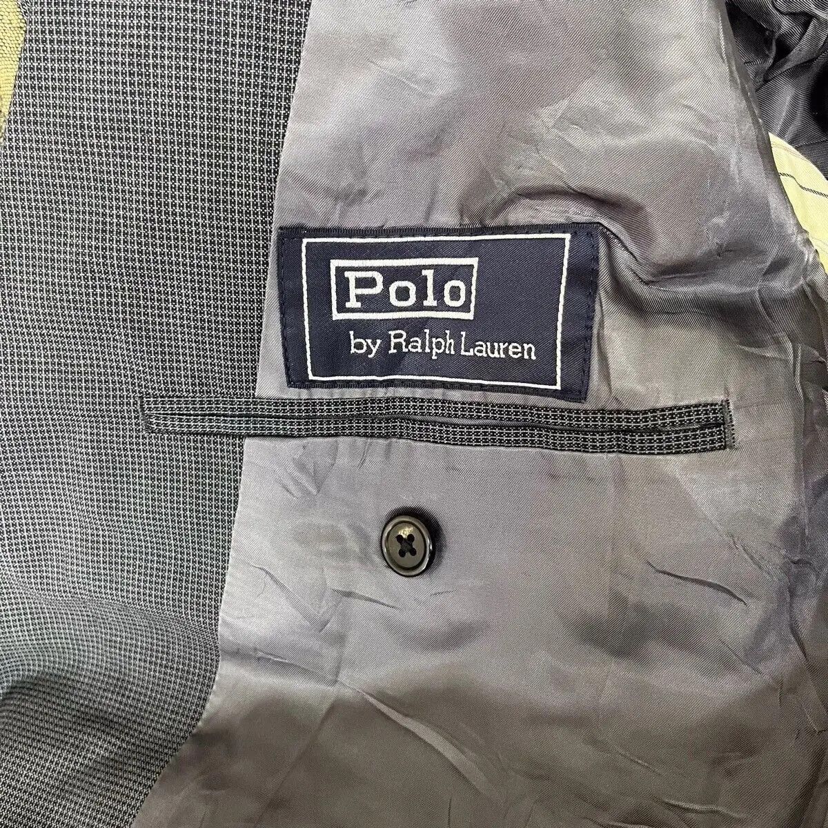 Polo Ralph Lauren Vintage 90' POLO RALPH LAUREN Houndstooth Blazer Coat Size 44R - 5 Thumbnail