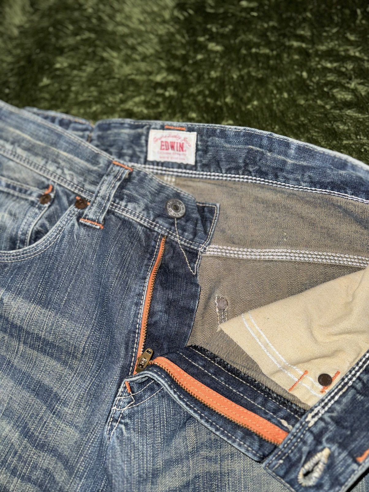 Edwin [32] EDWIN Japan Panel Detail Triple-Stitch Denim Pants Size US 32 / EU 48 - 3 Thumbnail