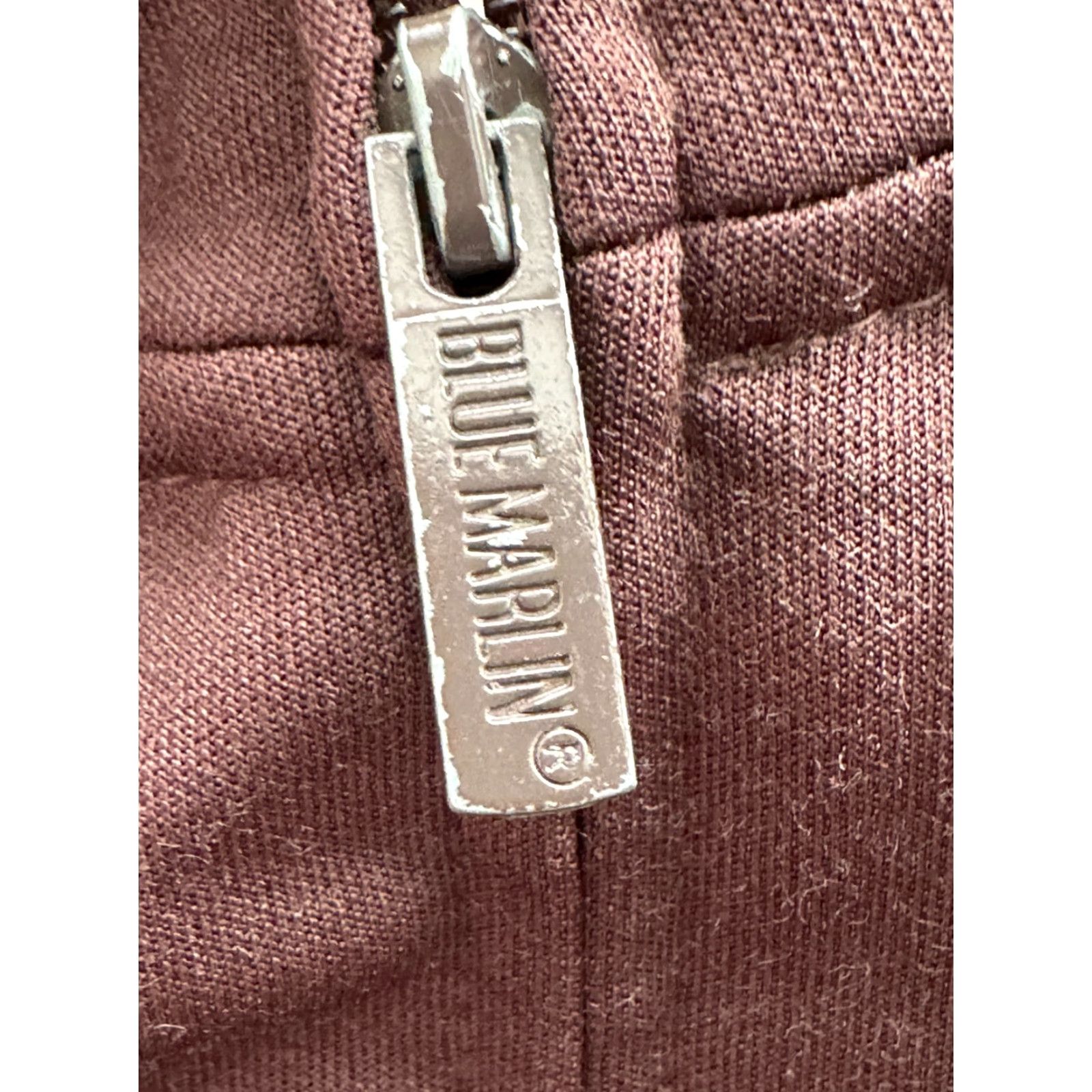Vintage VINTAGE Blue Marlin SweatShirt Mens M Brown Full Zip Pockets Logo Cotton Polyester Knit Size US M / EU 48-50 / 2 - 6 Thumbnail