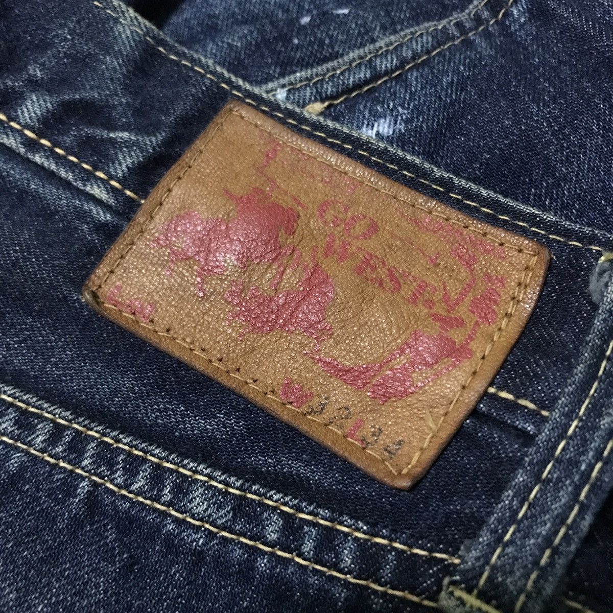 Japanese Brand × Vintage Vintage Gowest selvedge jeans like junya watanabe painter Size US 33 - 16 Thumbnail