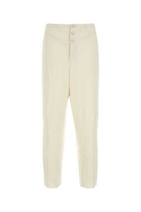 ivory satin pants