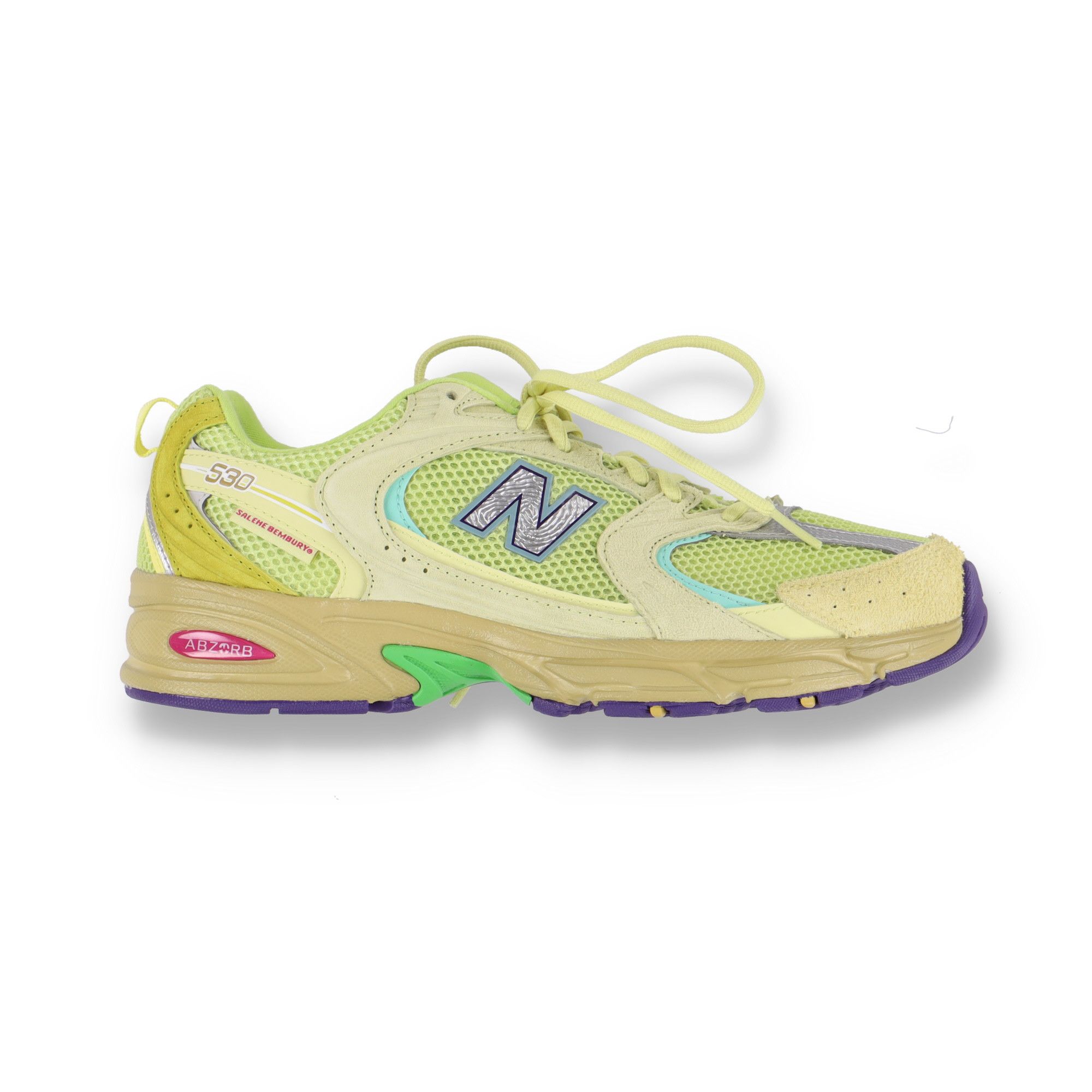 New Balance × Salehe Bembury SIGNED Yellow 530 MR530PR Trainers Size US 9.5 / EU 42-43 - 5 Thumbnail