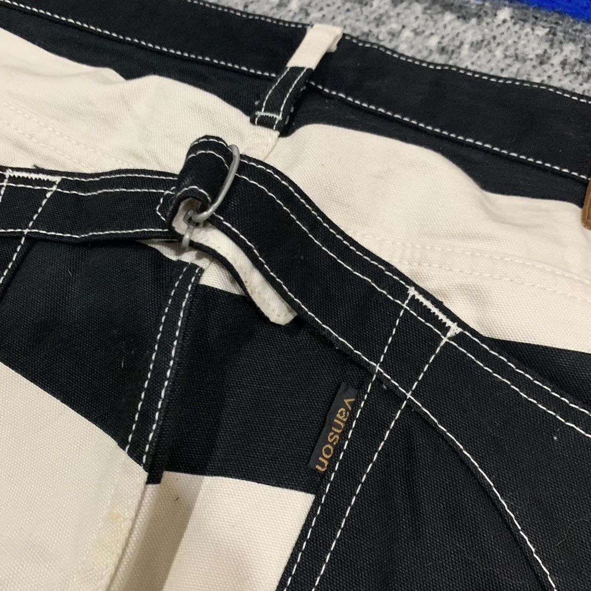 Vanson Leathers × Vintage Rare Vanson Prisoner Border Pattern Bikers Pants Size US 38 / EU 54 - 10 Thumbnail