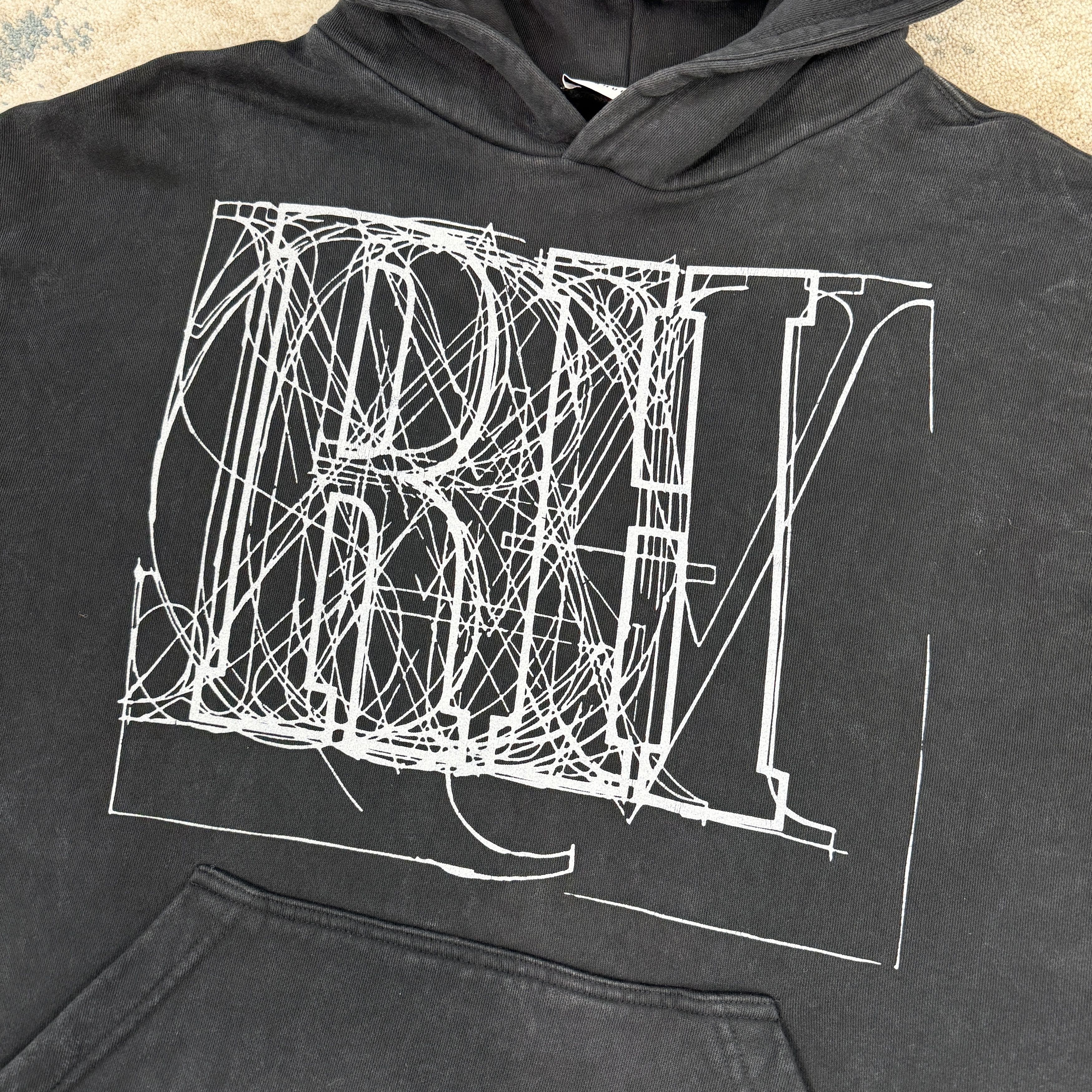 Rhude Rhude Scribble Hoodie In Black RRP £530 Size US M / EU 48-50 / 2 - 3 Thumbnail