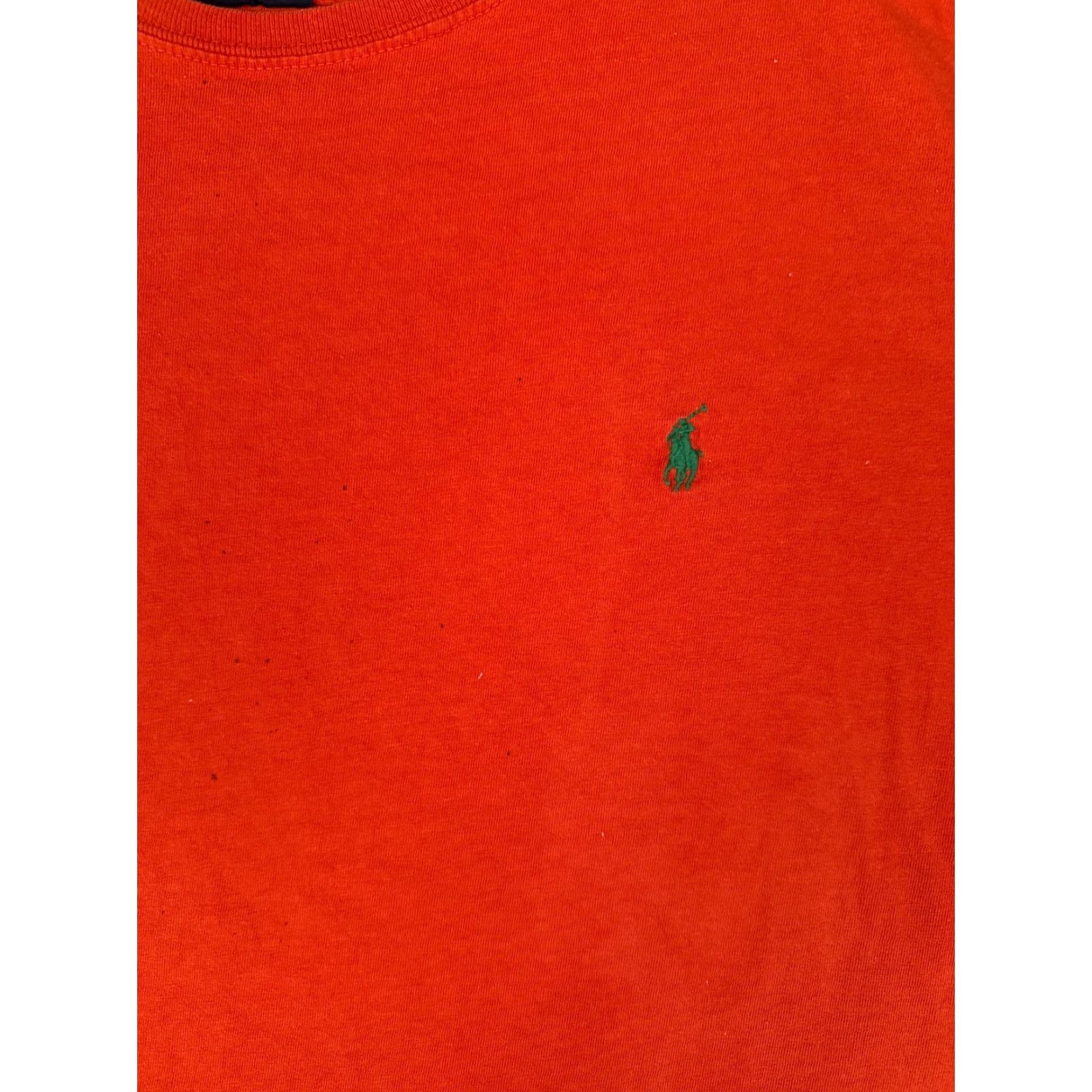 Ralph Lauren VINTAGE Nike Shirt Adult Large Orange Long Sleeve Crew Neck Cotton READ Size US L / EU 52-54 / 3 - 6 Thumbnail