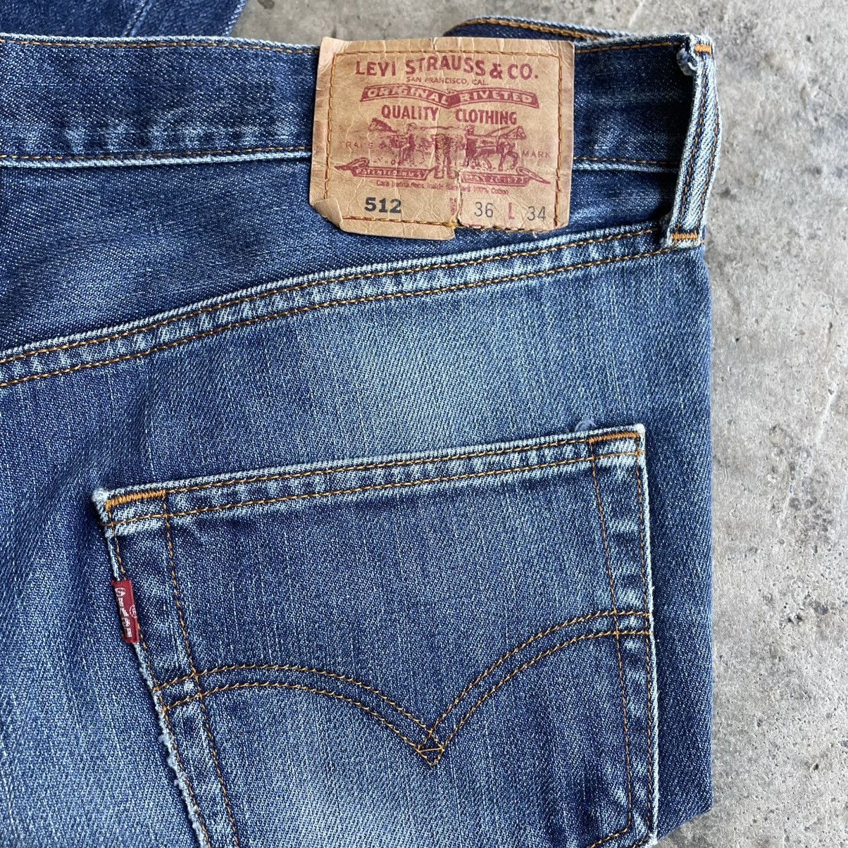 Levi's Vintage Clothing 🔥Vintage Levis 512 Stoned Washed Ripped Distress Denim Jeans Size US 36 / EU 52 - 16 Thumbnail