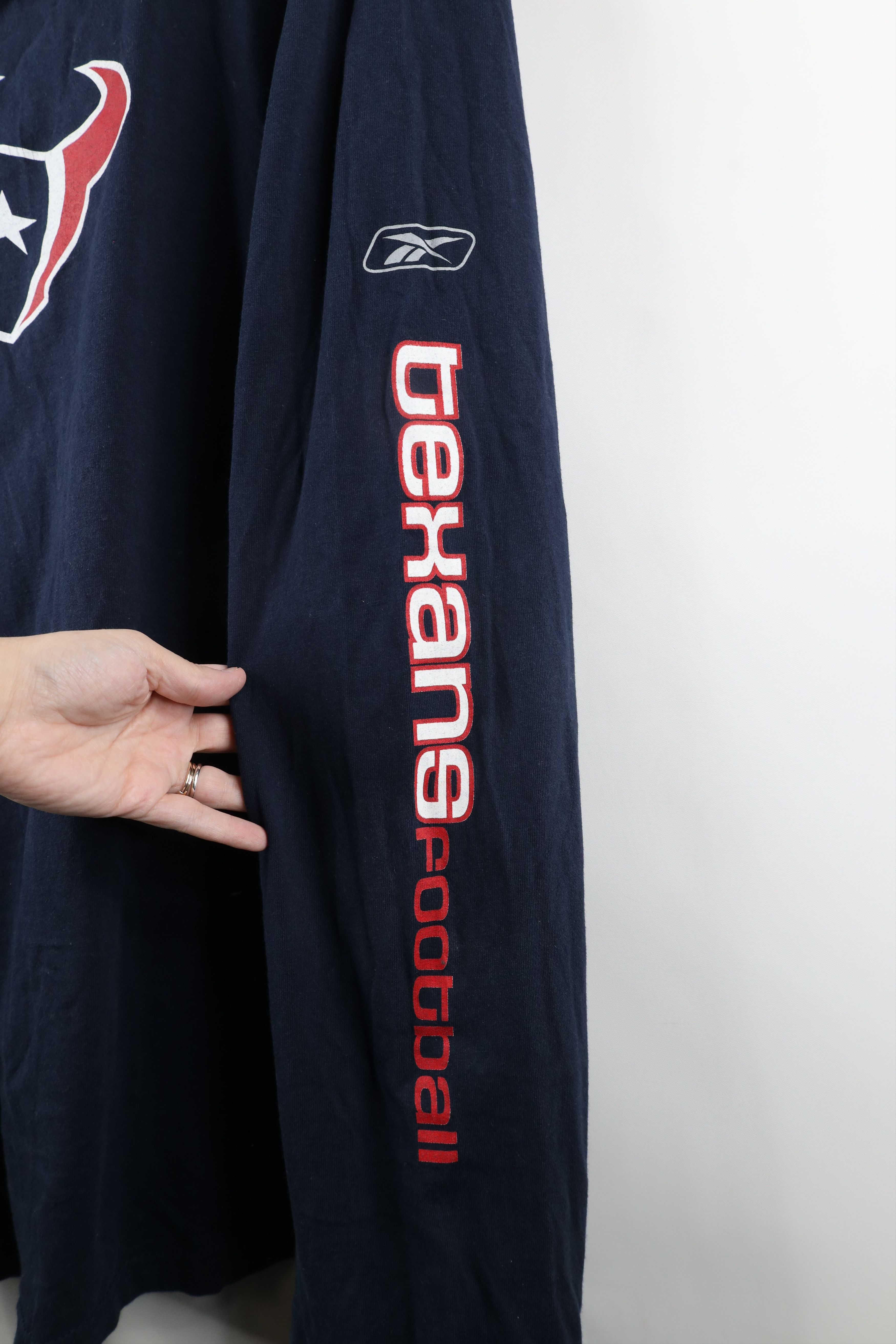 Reebok × Vintage Vintage Reebok Houston Texans Football Long Sleeve T-Shirt Size US XXL / EU 58 / 5 - 8 Thumbnail