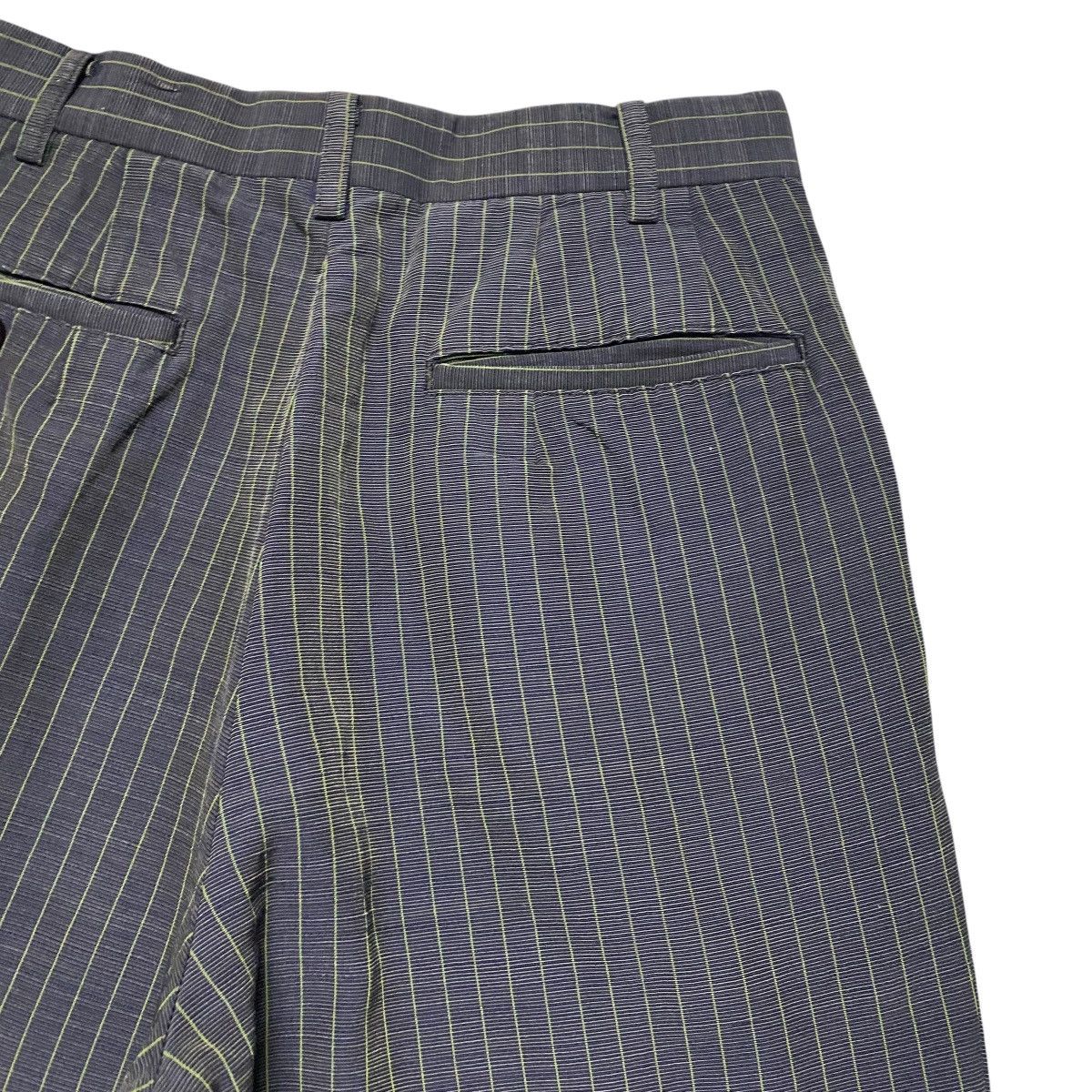 Yohji Yamamoto Vintage WORKSHOP BY YOHJI YAMAMOTO Striped Trouser Size 26" / US 2 / IT 38 - 11 Thumbnail