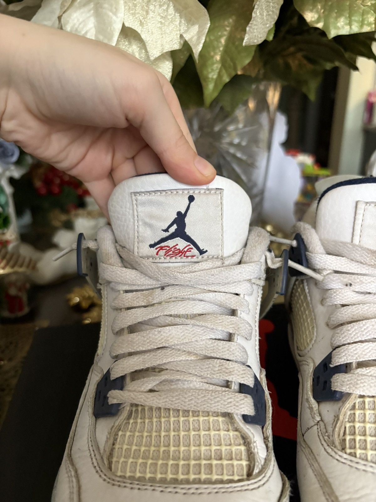 Nike Jordan 4 Midnight Navy with Box Size US 7 / EU 40 - 2 Thumbnail