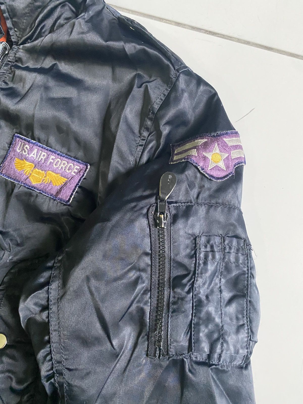 Other Vintage Reversible Us air force Black bomber Jackest Size US S / EU 44-46 / 1 - 6 Thumbnail