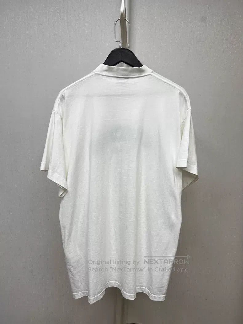 Balenciaga Balenciaga White Reversed Letter Embroidered Short Sleeve Size US S / EU 44-46 / 1 - 2 Thumbnail