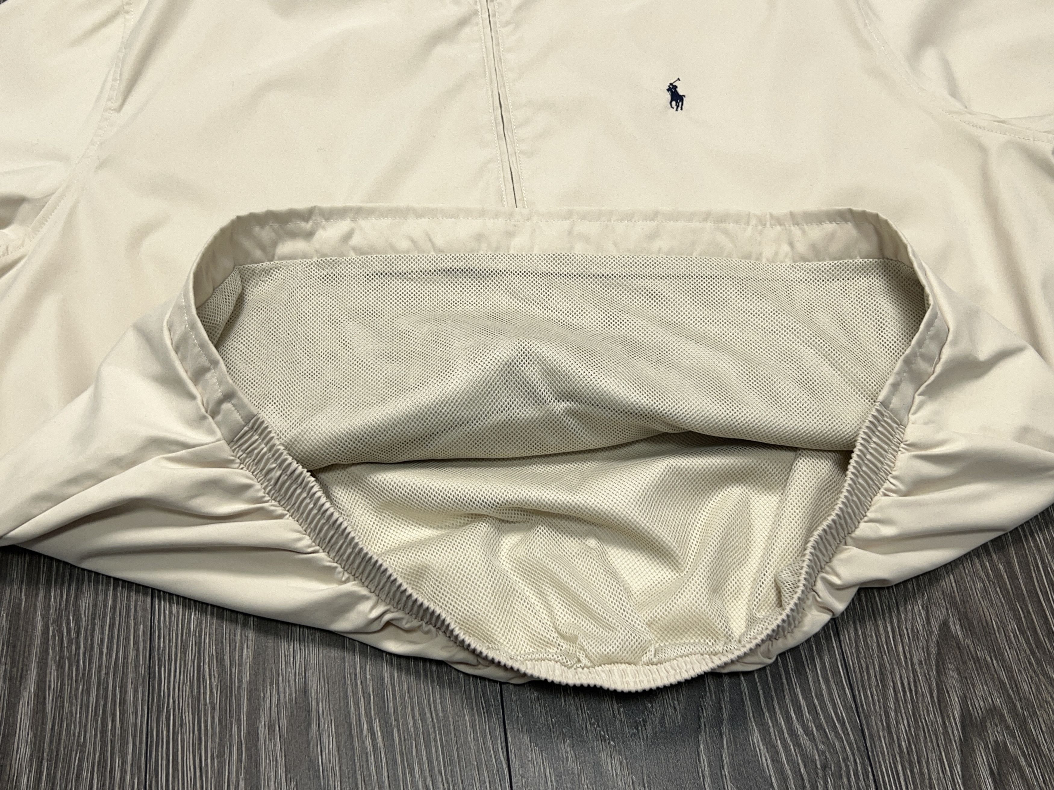 Ralph Lauren Mens Anorak Pullover Jacket Bomber Coat Beige Polyester XXL Size US XXL / EU 58 / 5 - 6 Thumbnail