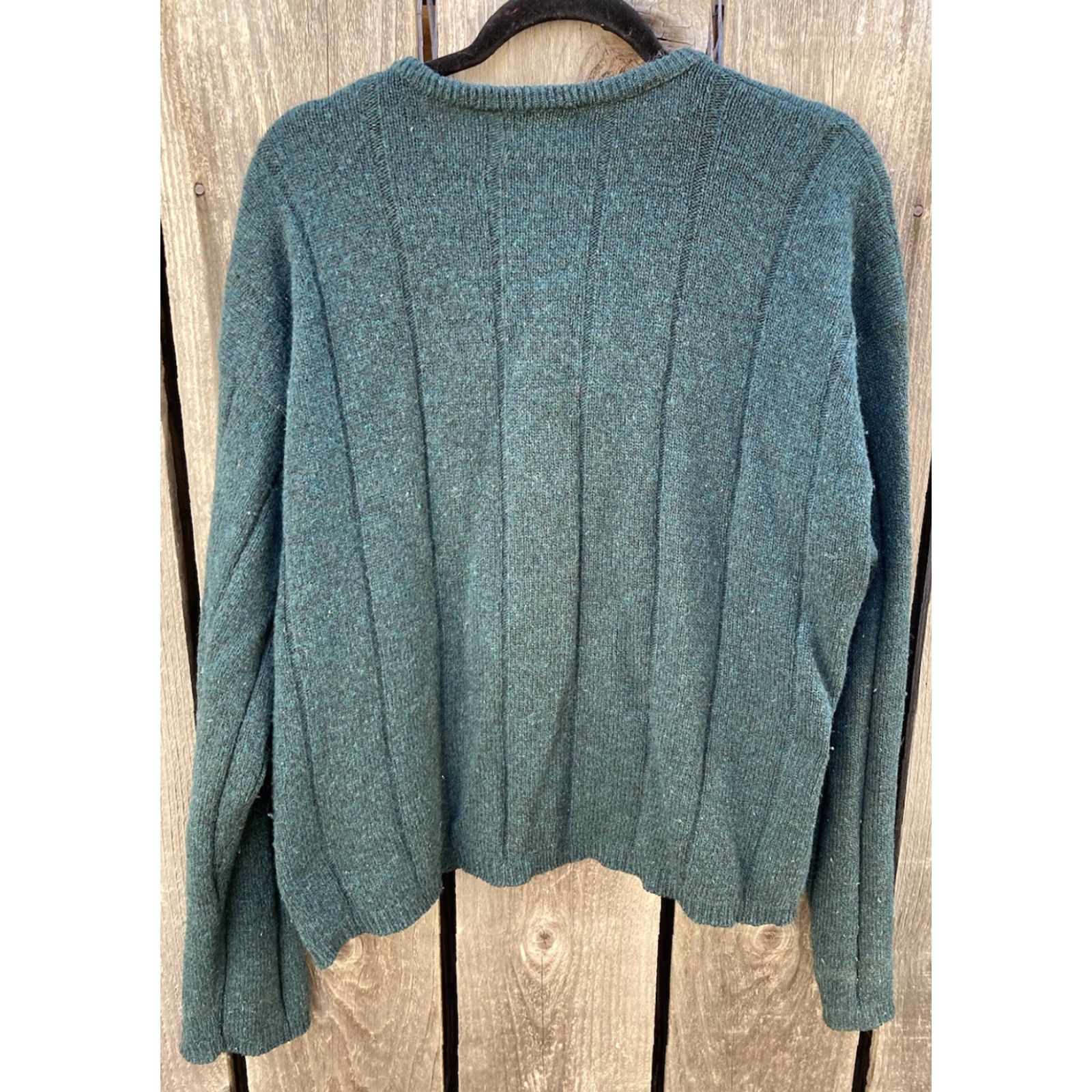 Vintage VINTAGE REI Sweater Shirt Mens Green Wool Pullover Henley Buttoned Cuffed 80s 90s Outdoor Size US L / EU 52-54 / 3 - 6 Thumbnail