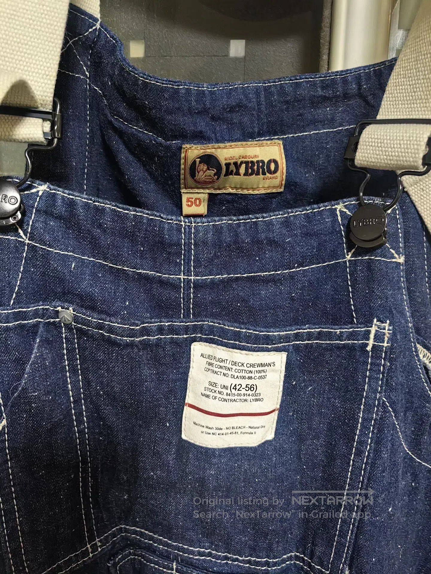 Nigel Cabourn Nigel Cabourn Workwear Denim Overalls. Size US 34 / EU 50 - 3 Thumbnail