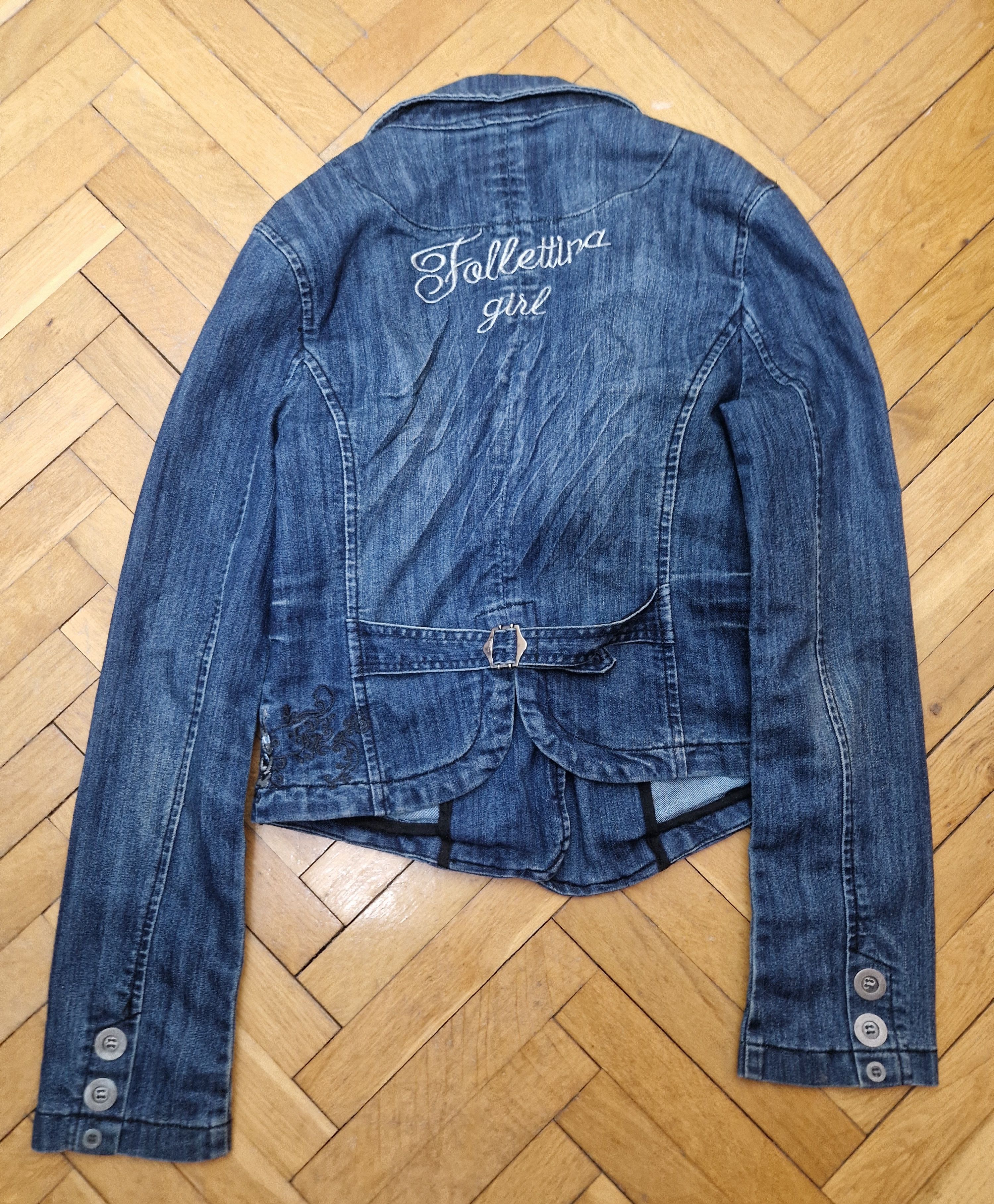 Vintage vintage denim jacket blazer Size S / US 4 / IT 40 - 11 Thumbnail