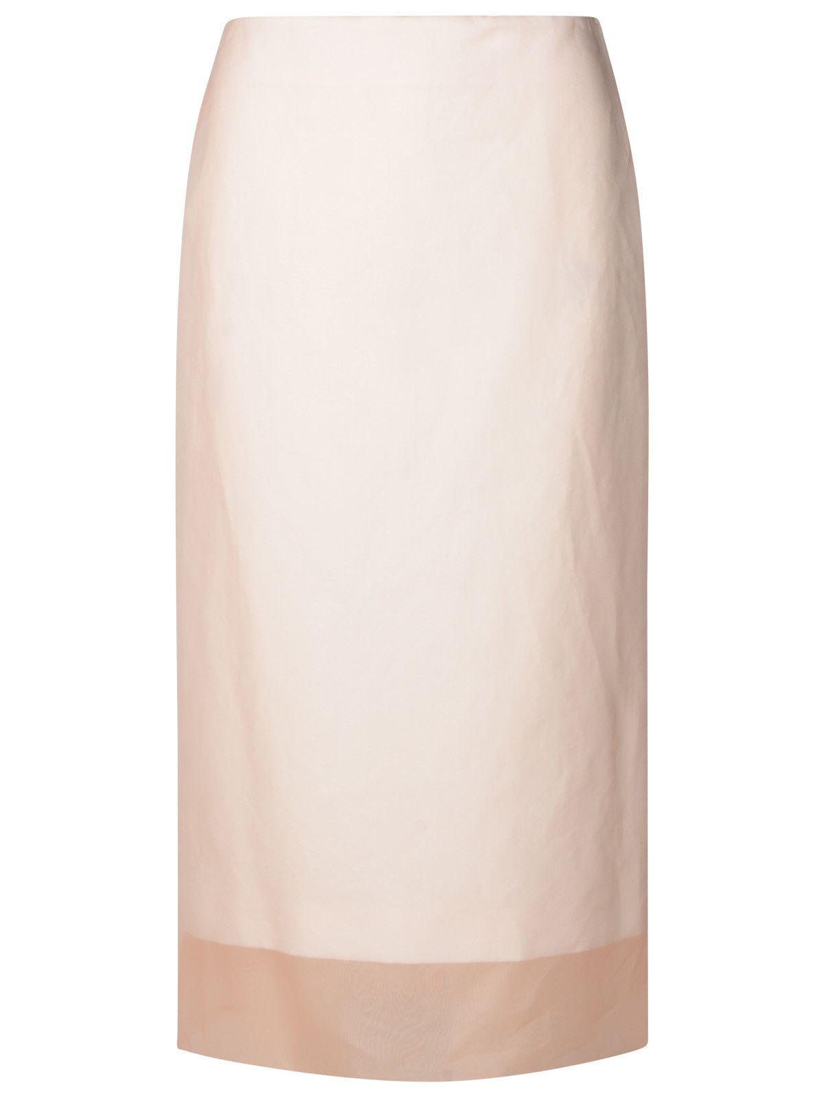 image of Sportmax 'aceti1234' White Silk Skirt, Women's (Size 26)