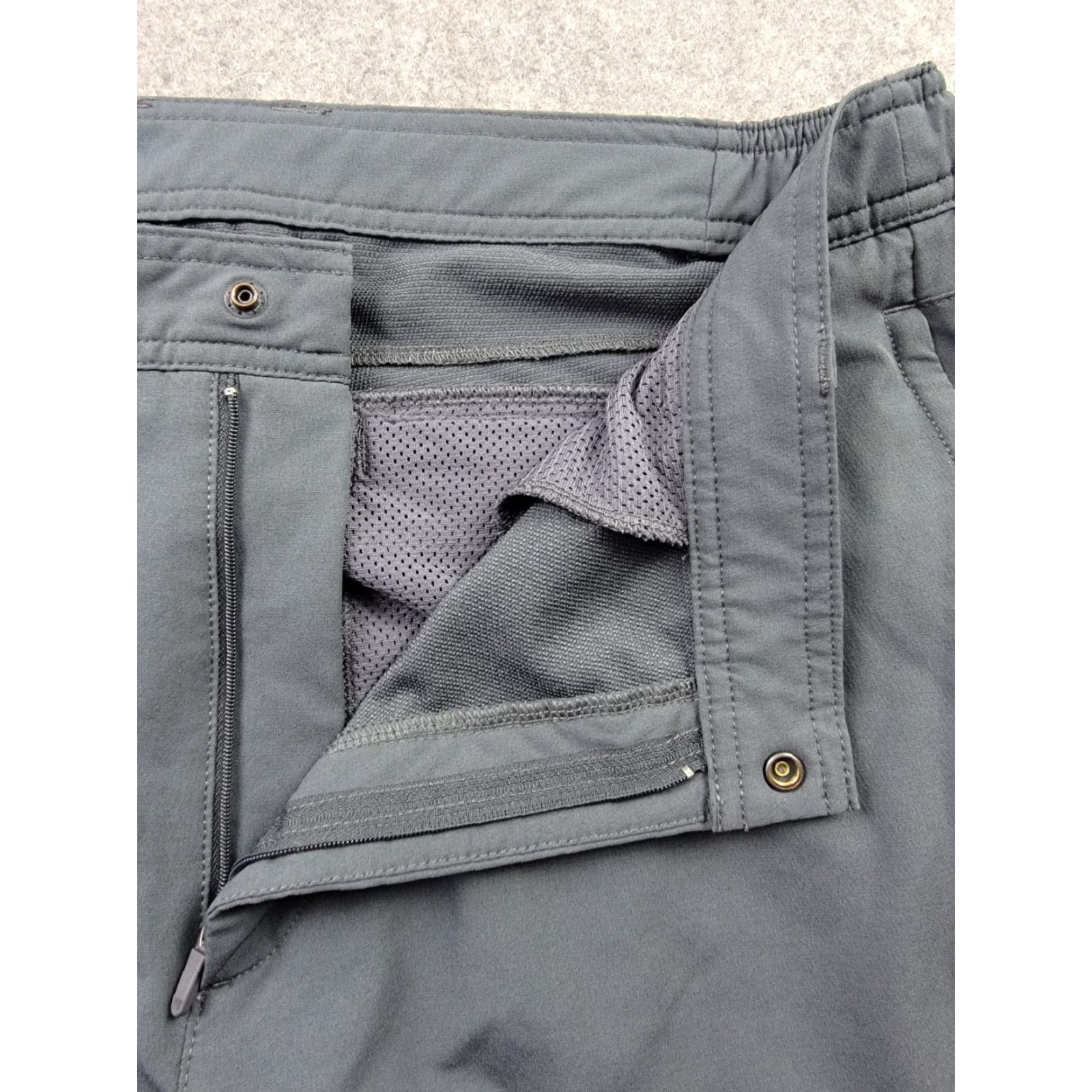 Vintage Mack Weldon Radius Flex Jogger Pants Mens Large Gray, Regular Fit, Solid, 91% Polyester 9% Spandex, Casual Sports Pants Size US 33 - 2 Thumbnail