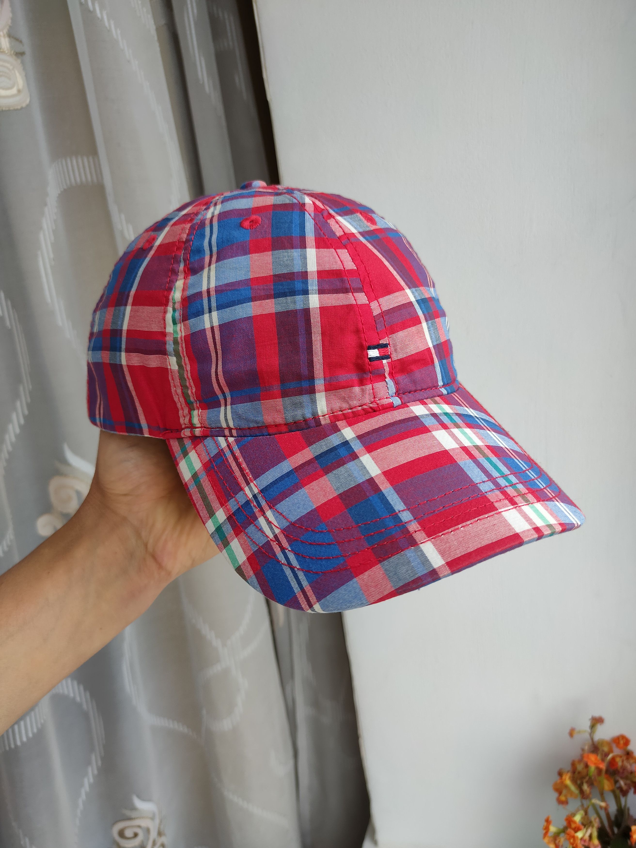 Tommy Hilfiger Tommy Hilfiger Checered Cap Unisex Tommy Hilfiger Cap Size ONE SIZE - 5 Thumbnail