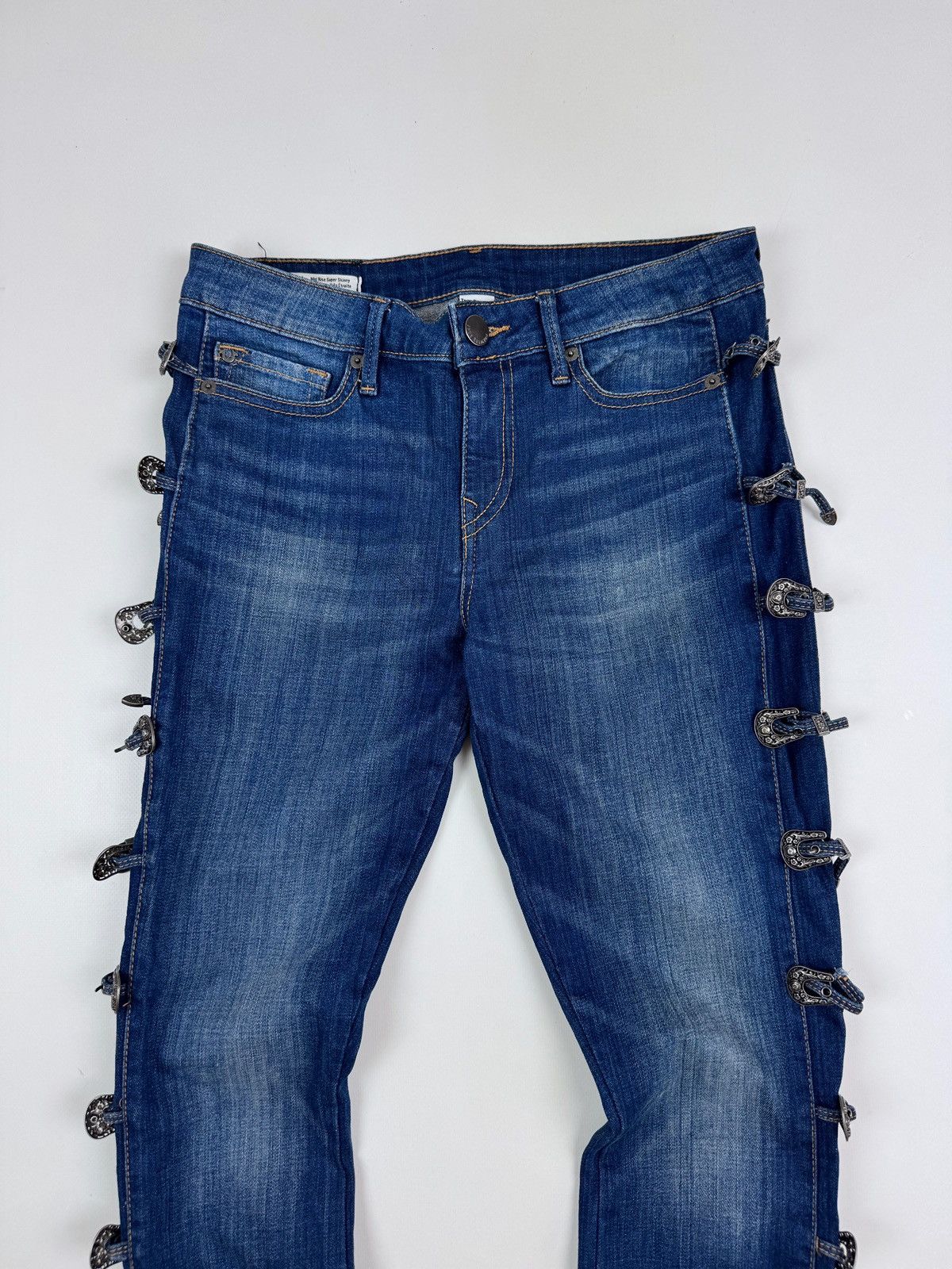 True Religion True Religion Halle Multi Buckle Skinny Women’s Jeans Size 30" / US 8 / IT 44 - 4 Thumbnail