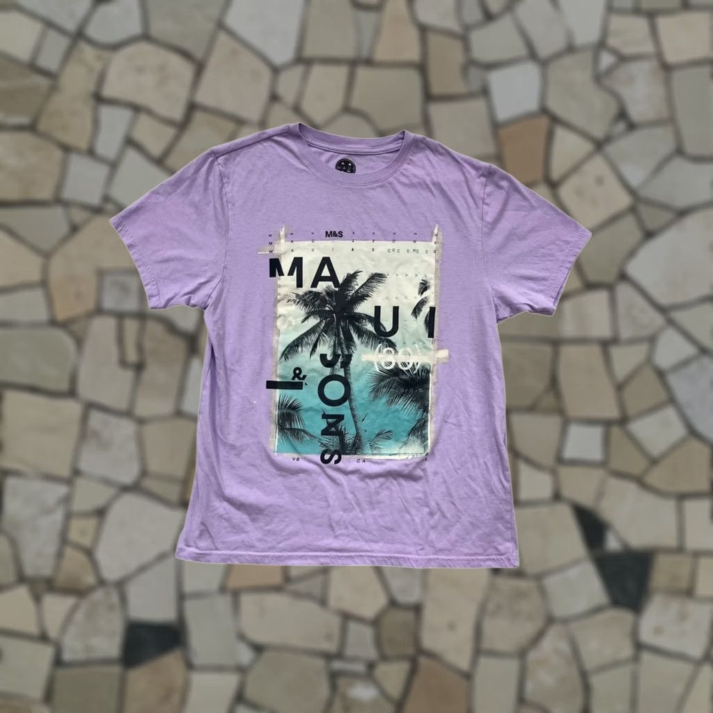 Vintage Maui & Sons Lavender Graphic T-Shirt L Unisex Adults Short Sleeve Large #217A Size US L / EU 52-54 / 3 - 1 Thumbnail
