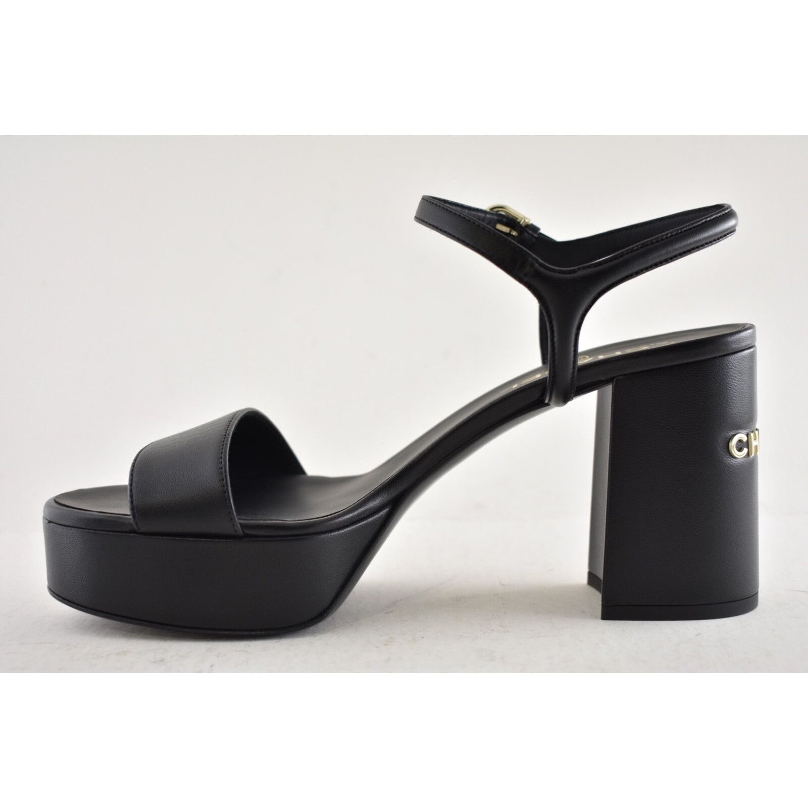 Chanel Chanel 24C Black Lambskin Leather Logo Platform Ankle Size US 11 / IT 41 - 8 Thumbnail
