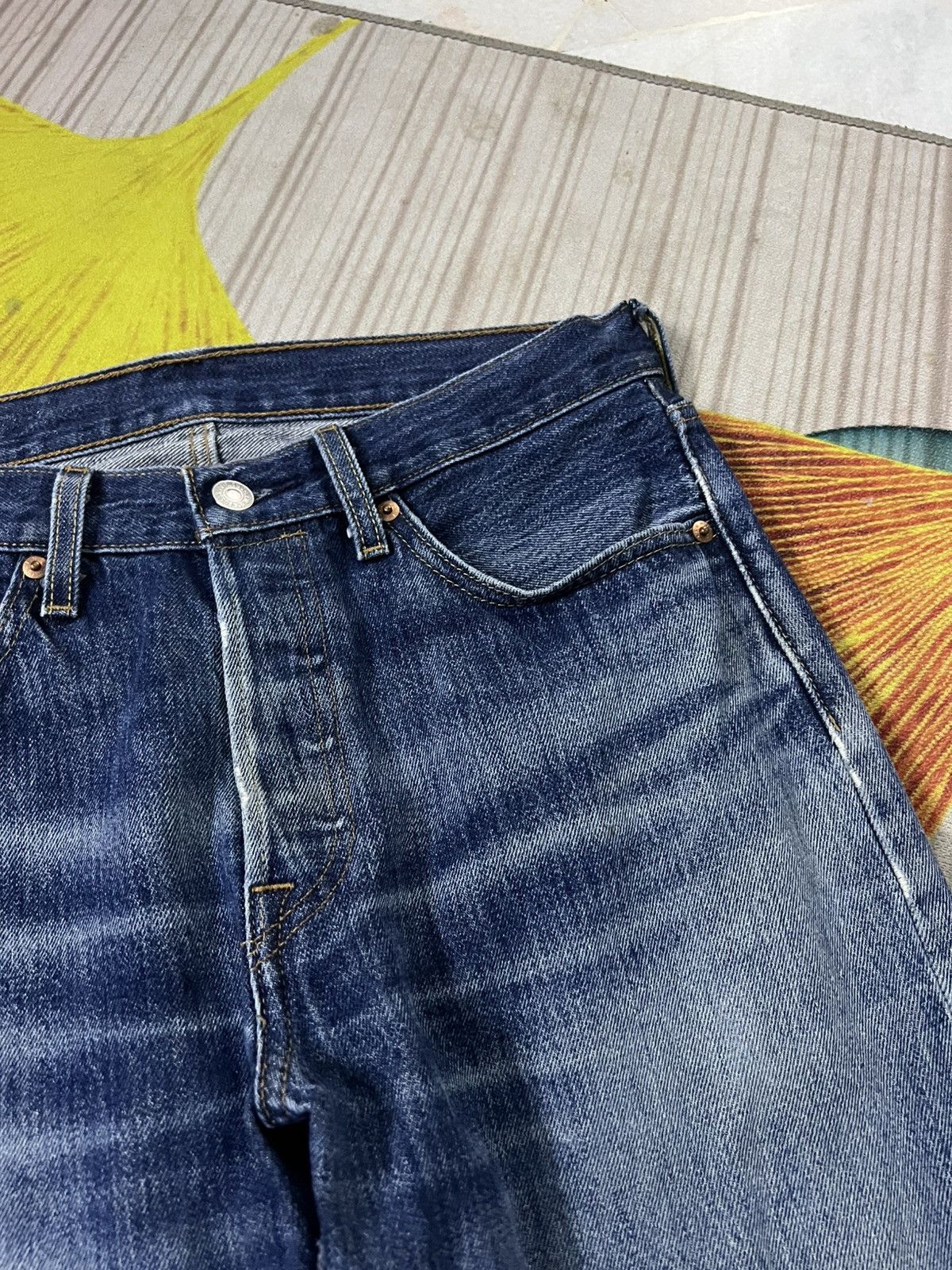 Levi's 💥Rare Vintage Levis 501 Distress Jean Size US 31 - 9 Thumbnail