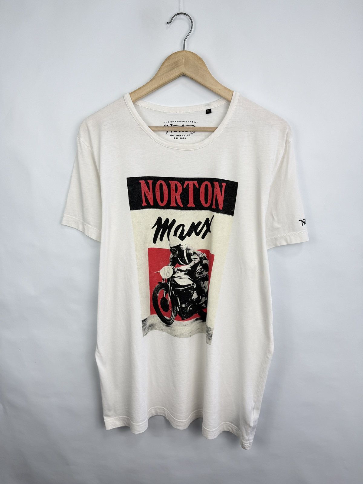 Norton 🇬🇧 Vintage Norton Motorcycles Manx T-Shirt Biker Motorcycle Size US XL / EU 56 / 4 - 2 Thumbnail