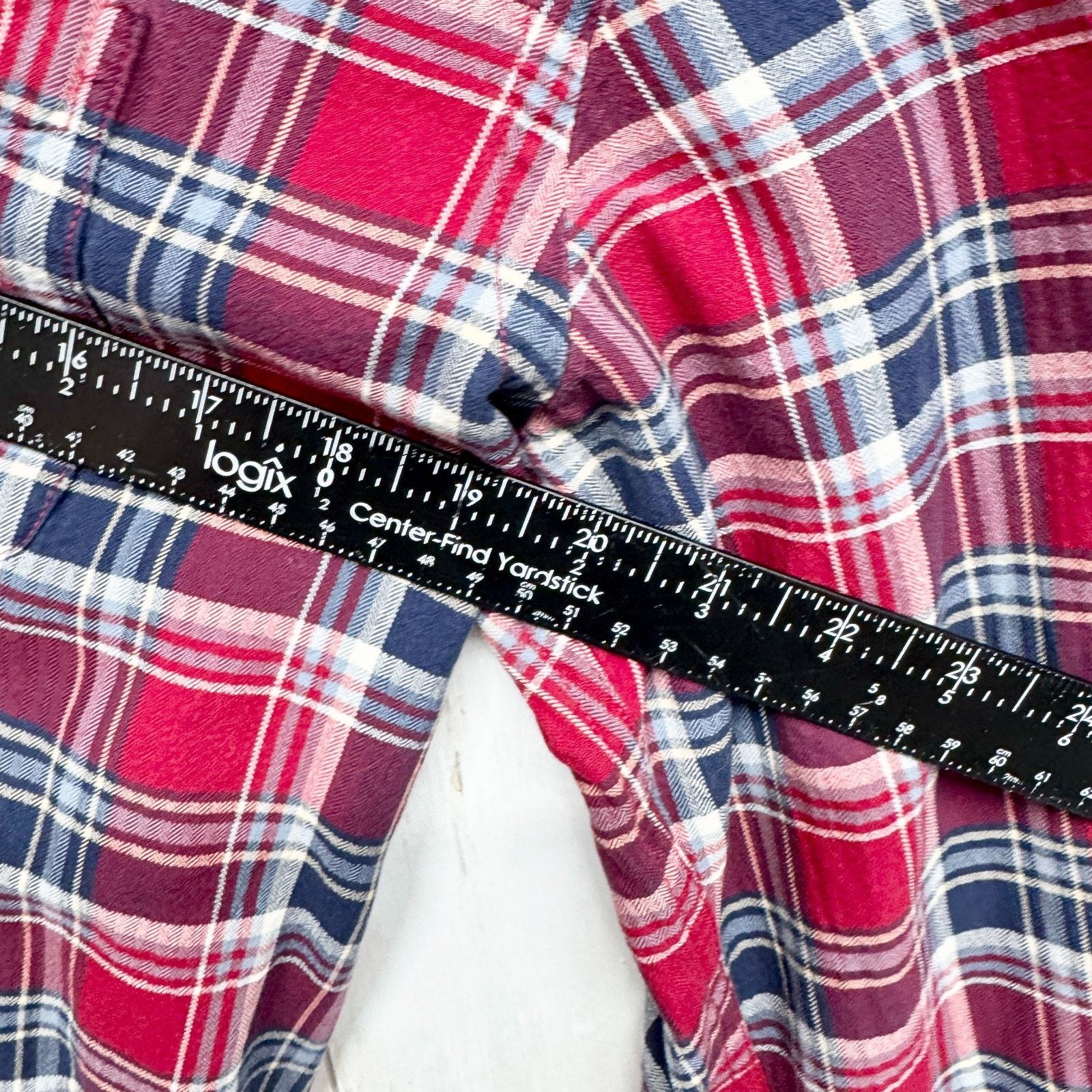 Old Navy Old Navy Shirt Small Slim Fit Plaid Long Sleeve Button Down Size S / US 4 / IT 40 - 3 Thumbnail
