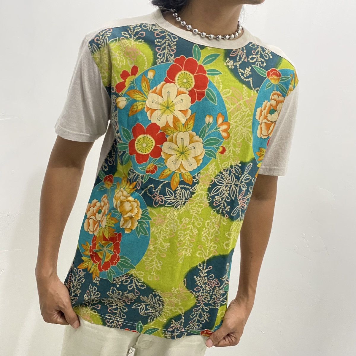 Takeo Kikuchi Floral Pattern Japanese Design Tees