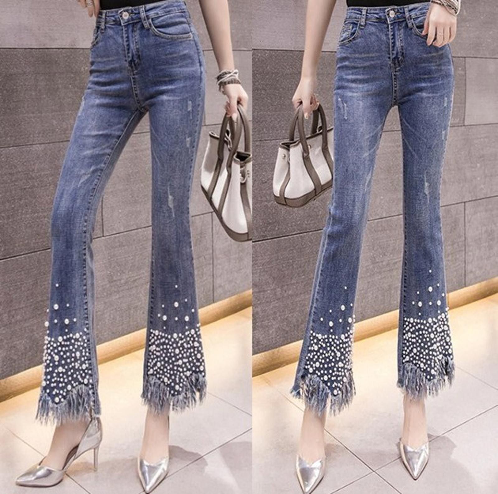 The Unbranded Brand Pearl flared jeans Size US 32 / EU 48 - 1 Thumbnail