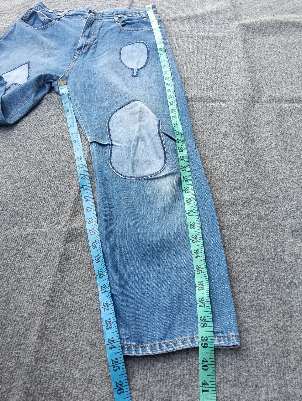 Ne-Net Né-net Selvedge by issey miyake Graphic Patch Denim Jeans Size US 31 - 9 Thumbnail