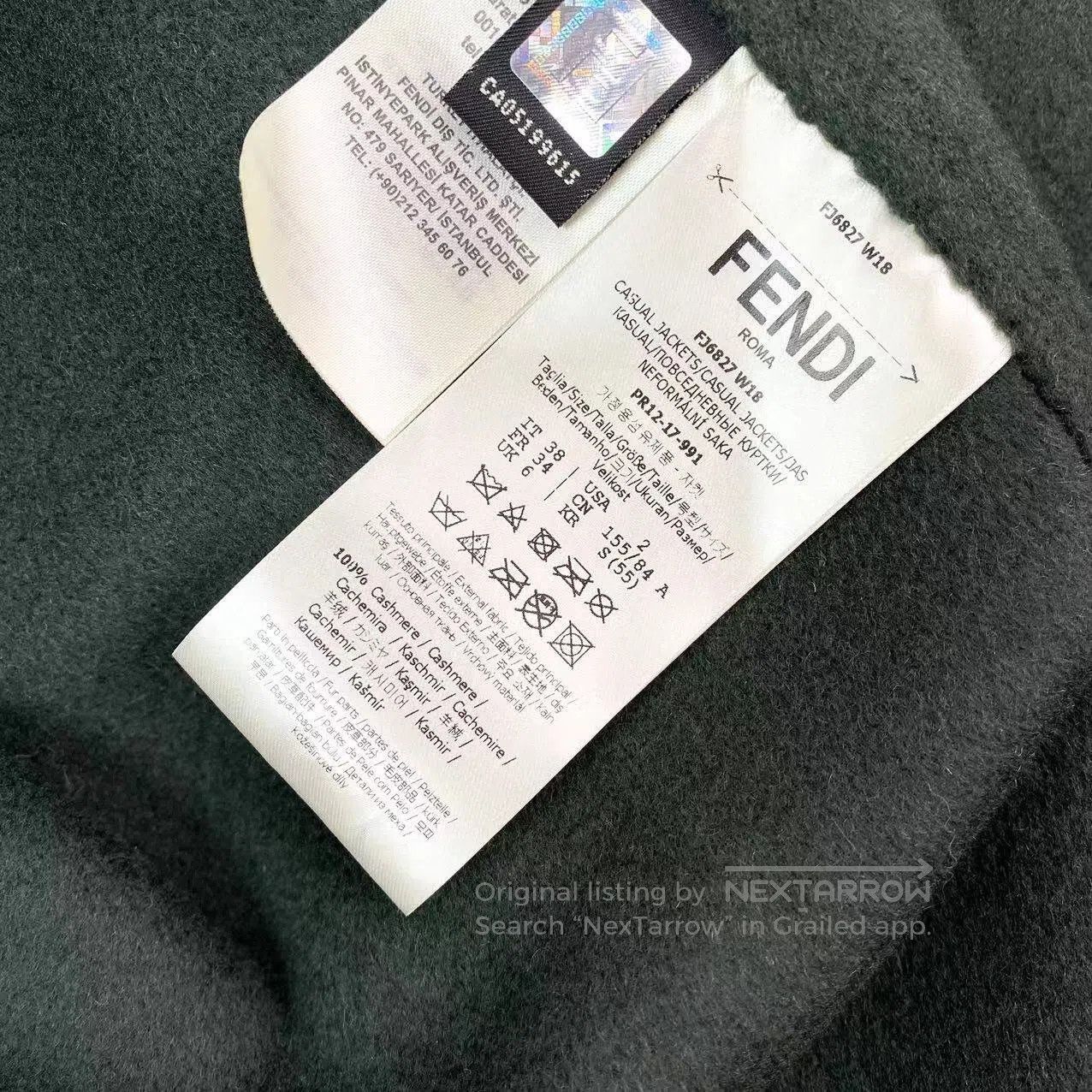 Fendi Fendi Cashmere fur patchwork coat| Size XS / US 0-2 / IT 36-38 - 4 Thumbnail